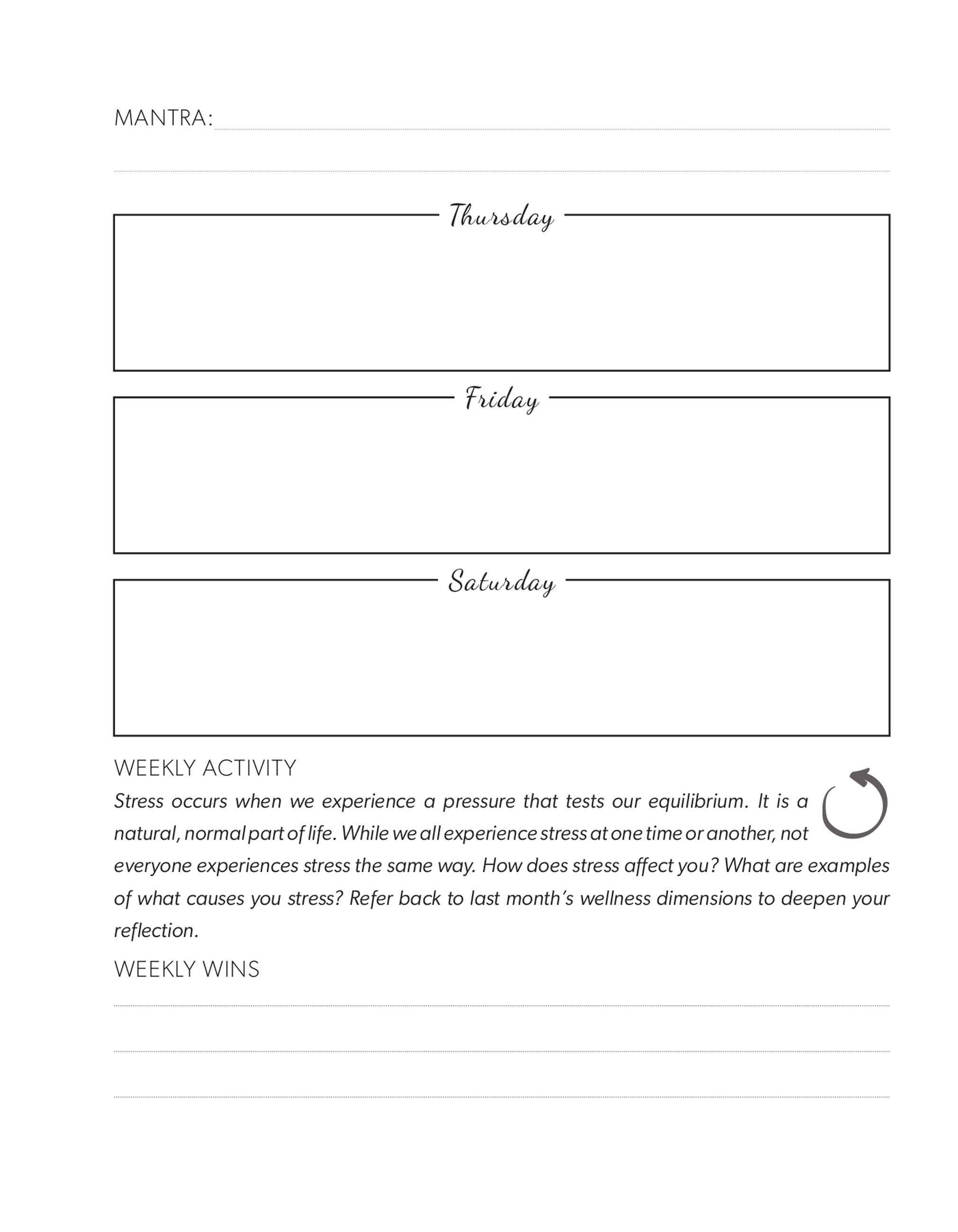 Beispielinhalt (Bild) The Self-Love Planner