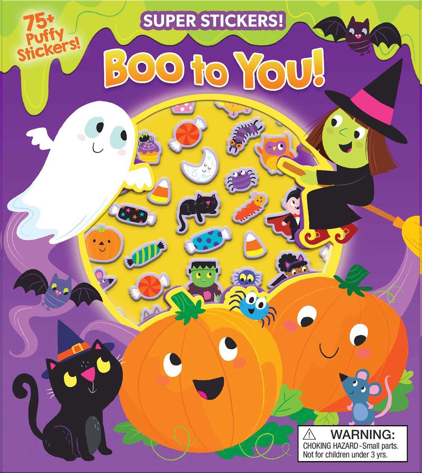 Vorderes Coverbild Halloween Super Puffy Stickers! Boo to You!