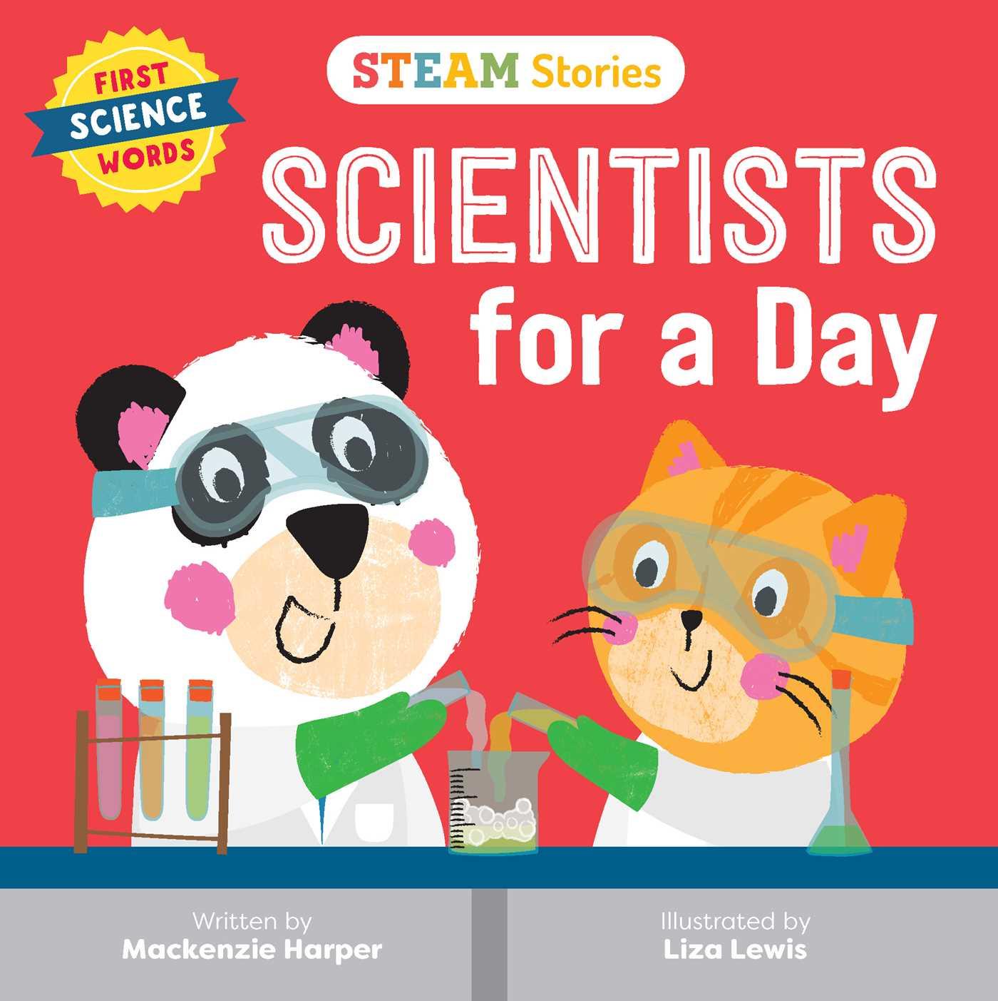 Vorderes Coverbild STEAM Stories: Scientists for a Day (First Science Words)