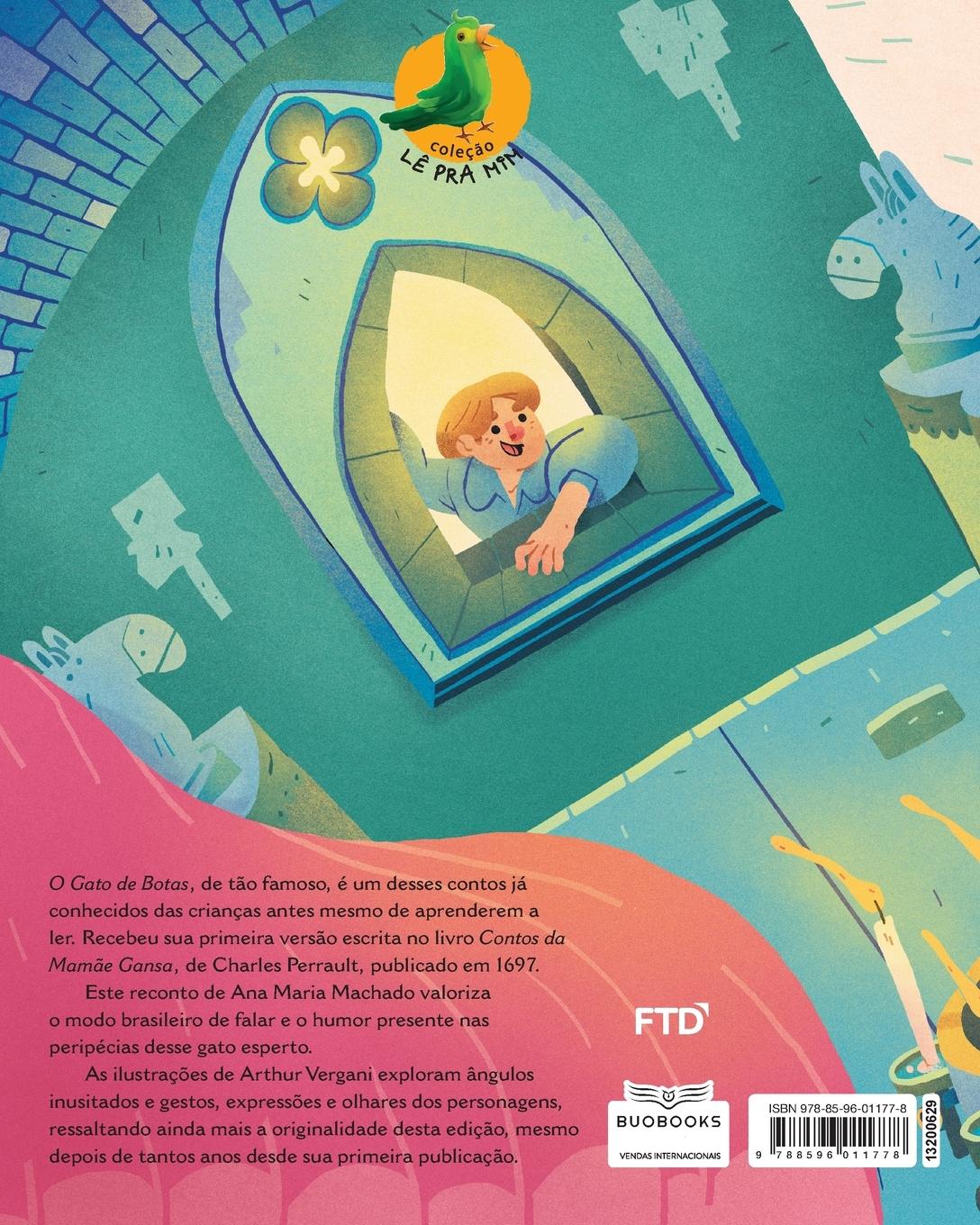 Rückseitencover O gato de botas (Ana Maria Machado)