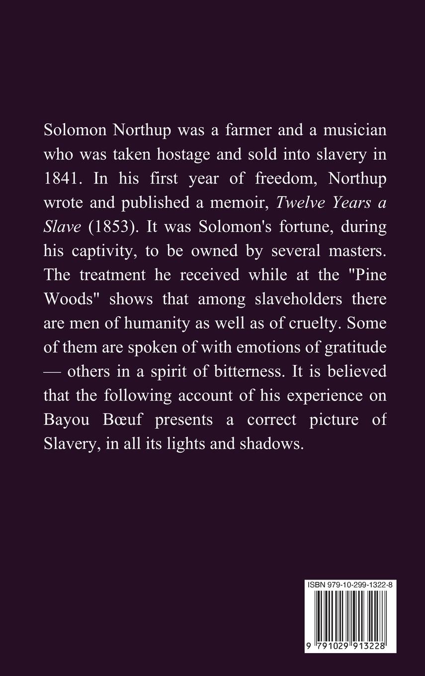 Rückseitencover 12 Years a Slave