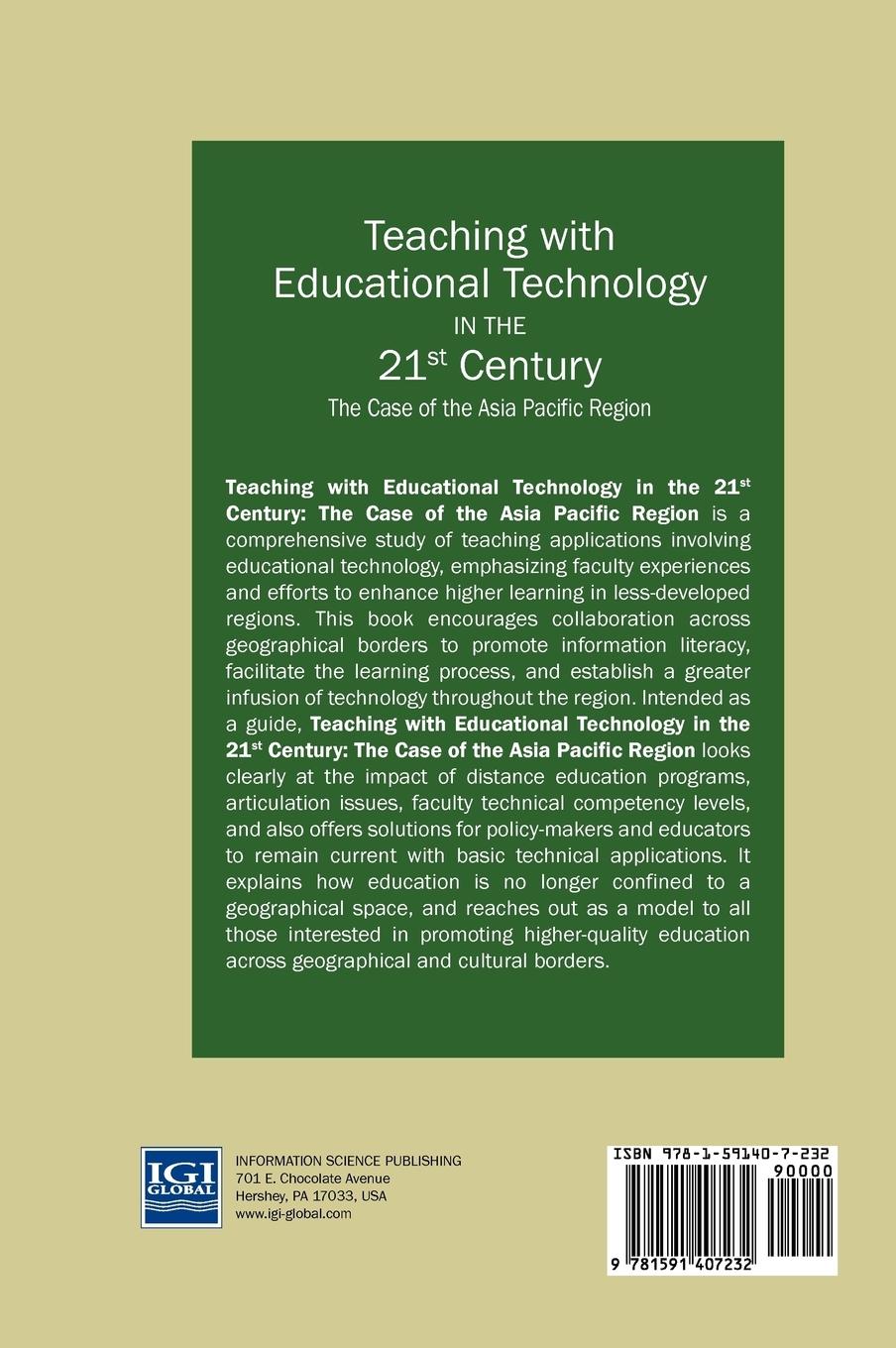 Rückseitencover Teaching with Educational Technology in the 21st Century