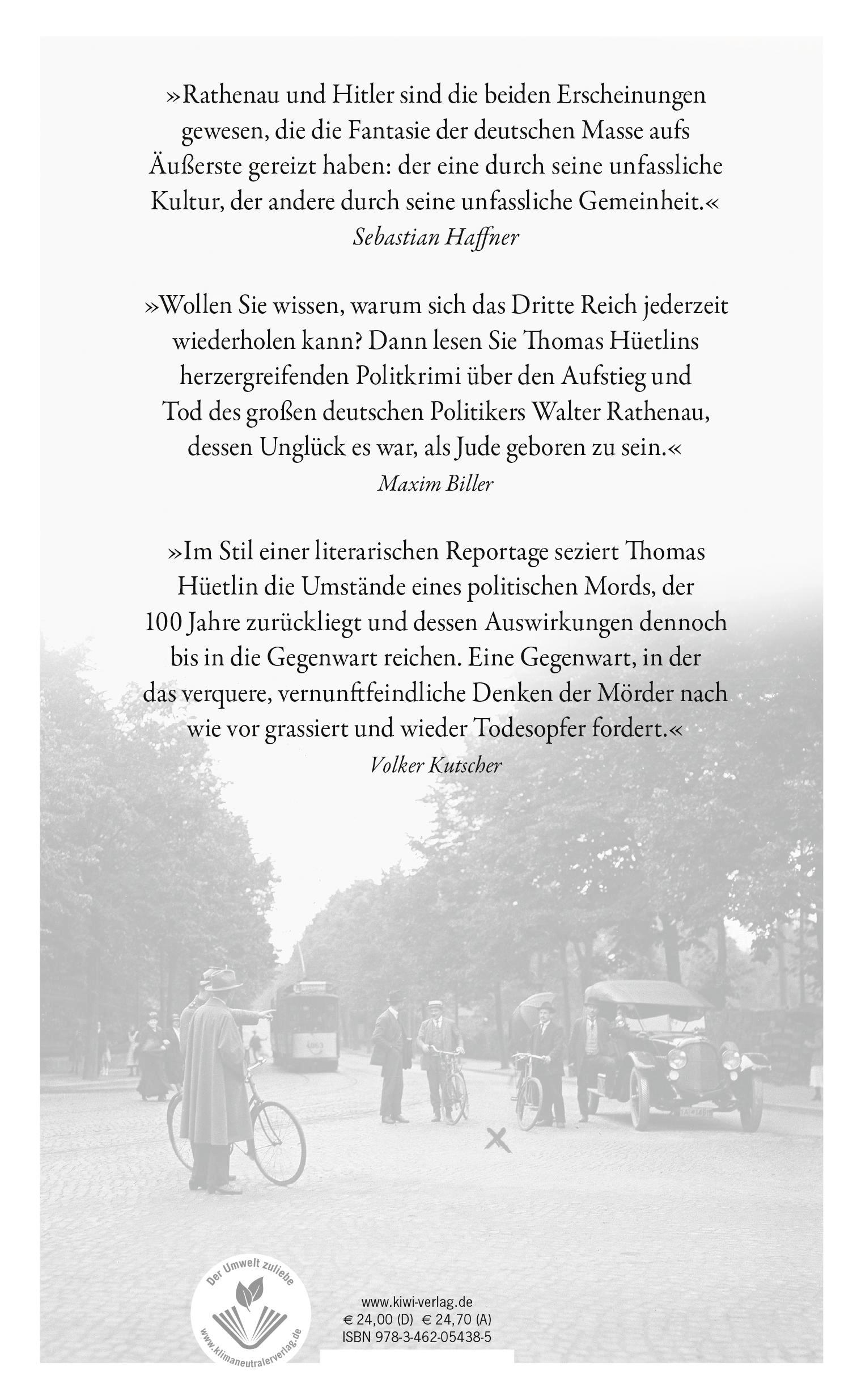 Rückseitencover Berlin, 24. Juni 1922