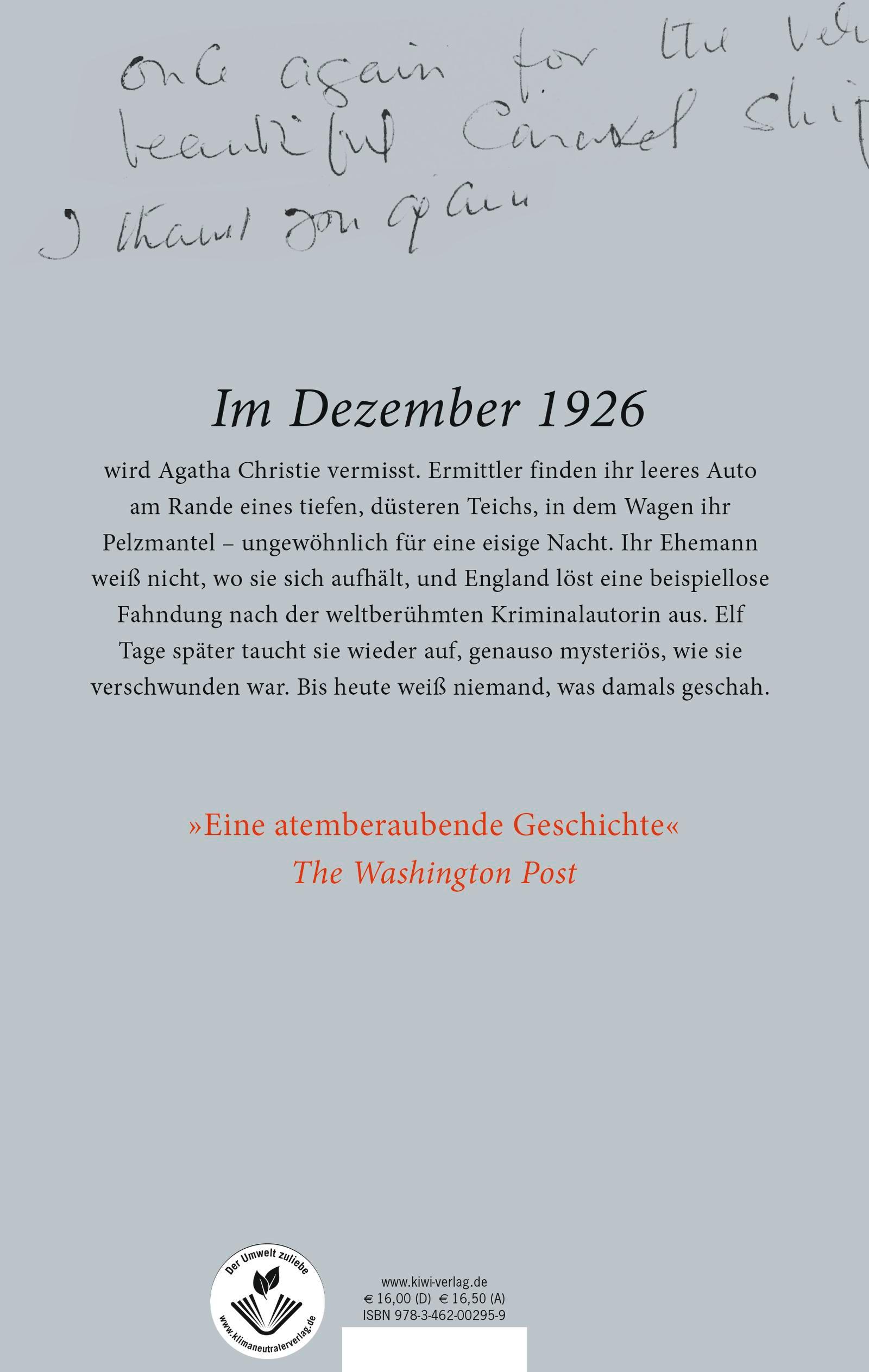 Rückseitencover Mrs Agatha Christie