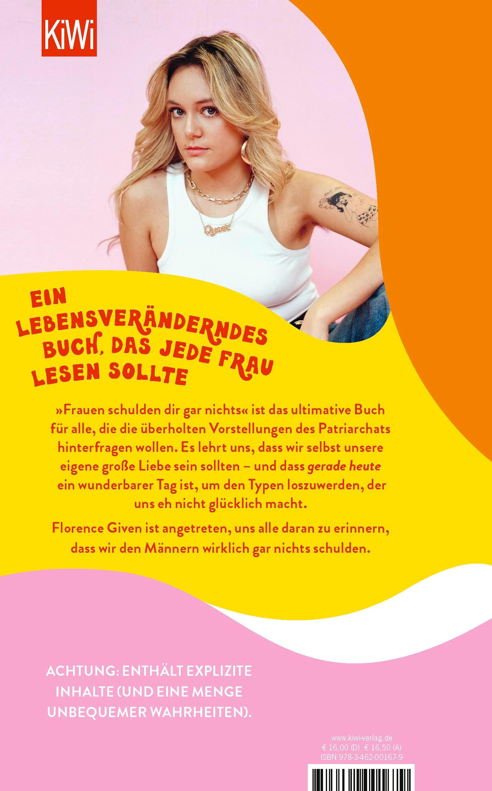 Rückseitencover Frauen schulden dir gar nichts