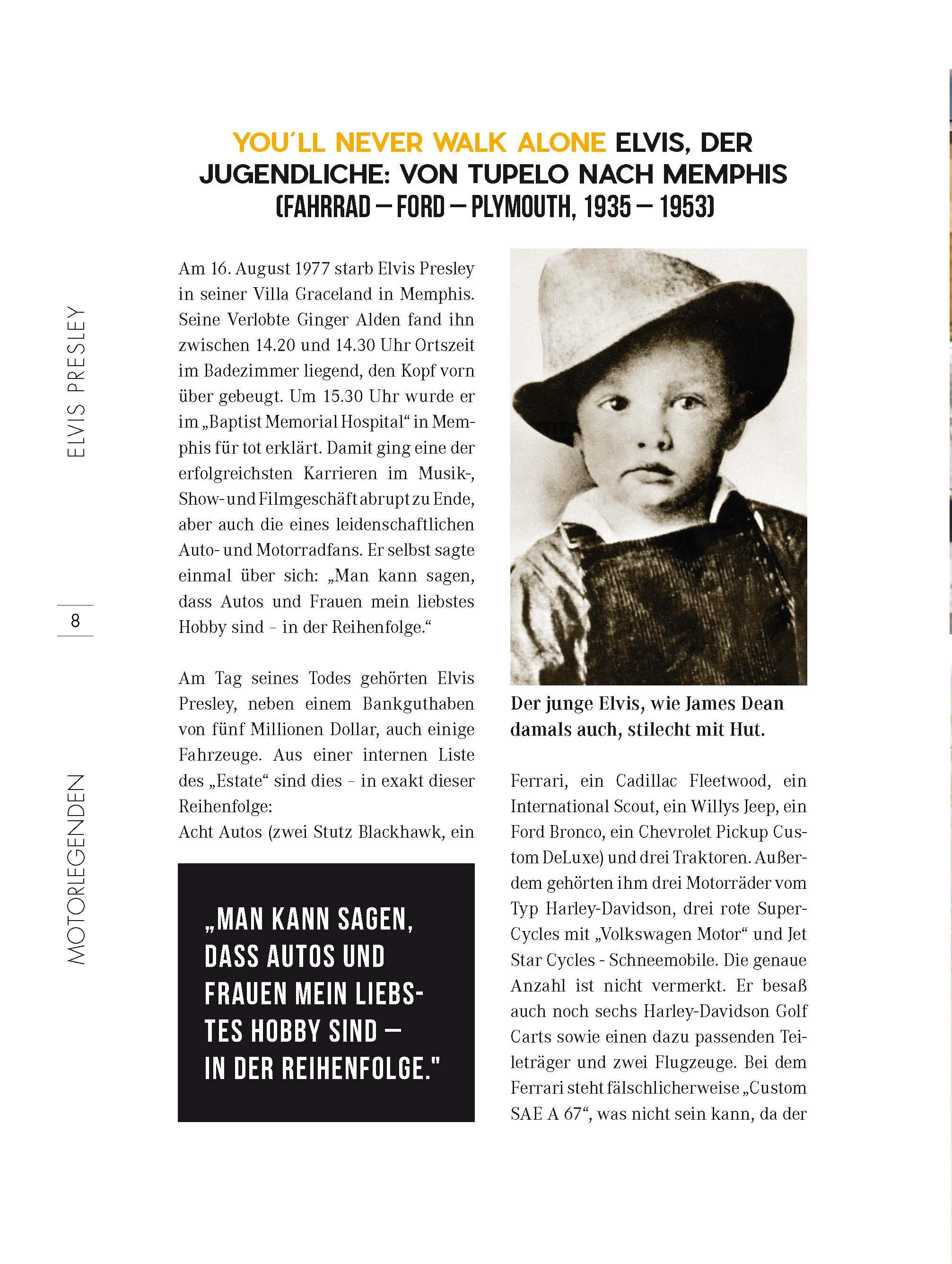Beispielinhalt (Bild) Motorlegenden - Elvis Presley