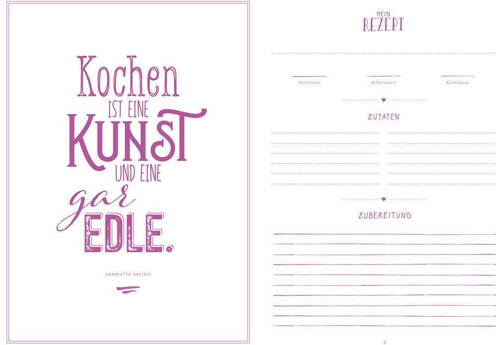 Beispielinhalt (Bild) Meine liebsten Rezepte - Einschreibbuch (Beeren)