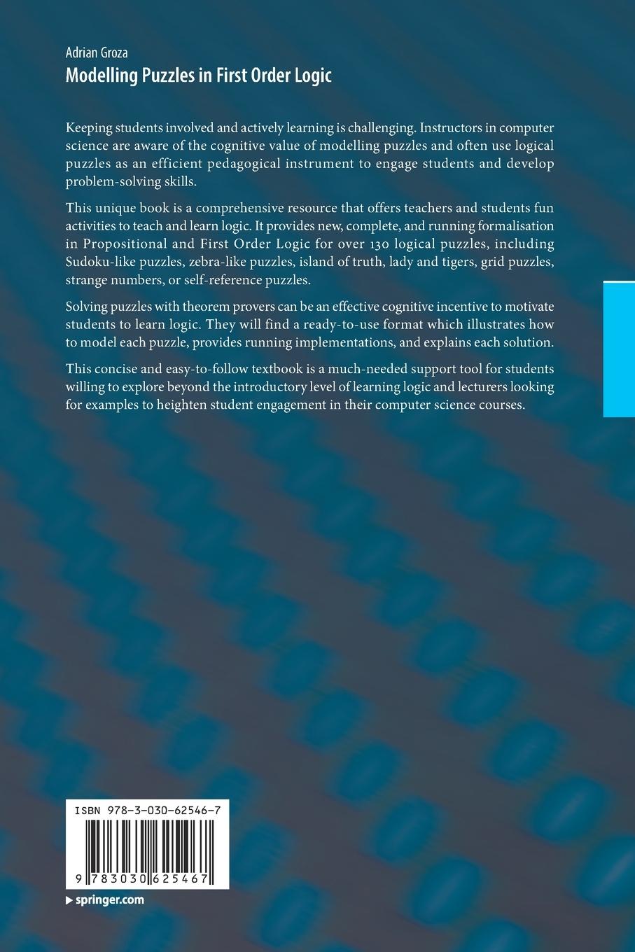 Rückseitencover Modelling Puzzles in First Order Logic