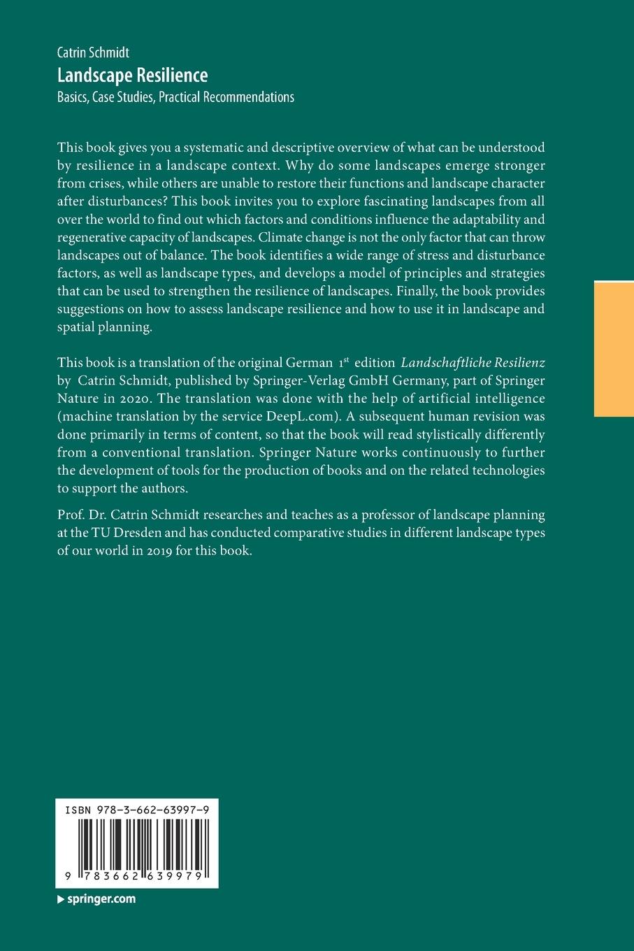 Rückseitencover Landscape Resilience