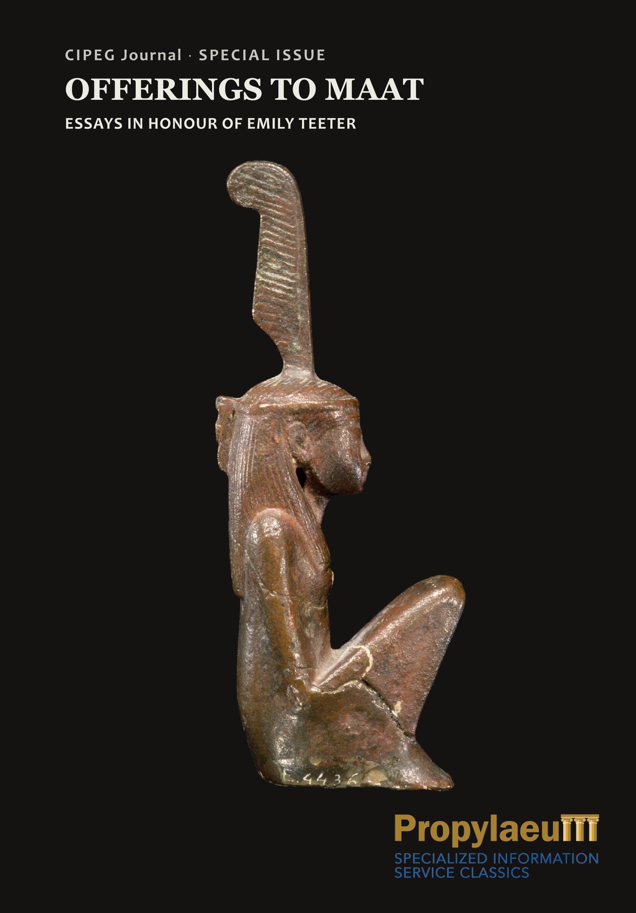 Vorderes Coverbild CIPEG journal : Ancient Egyptian & Sudanese collections and museums / no. 5                (2021) : special issue