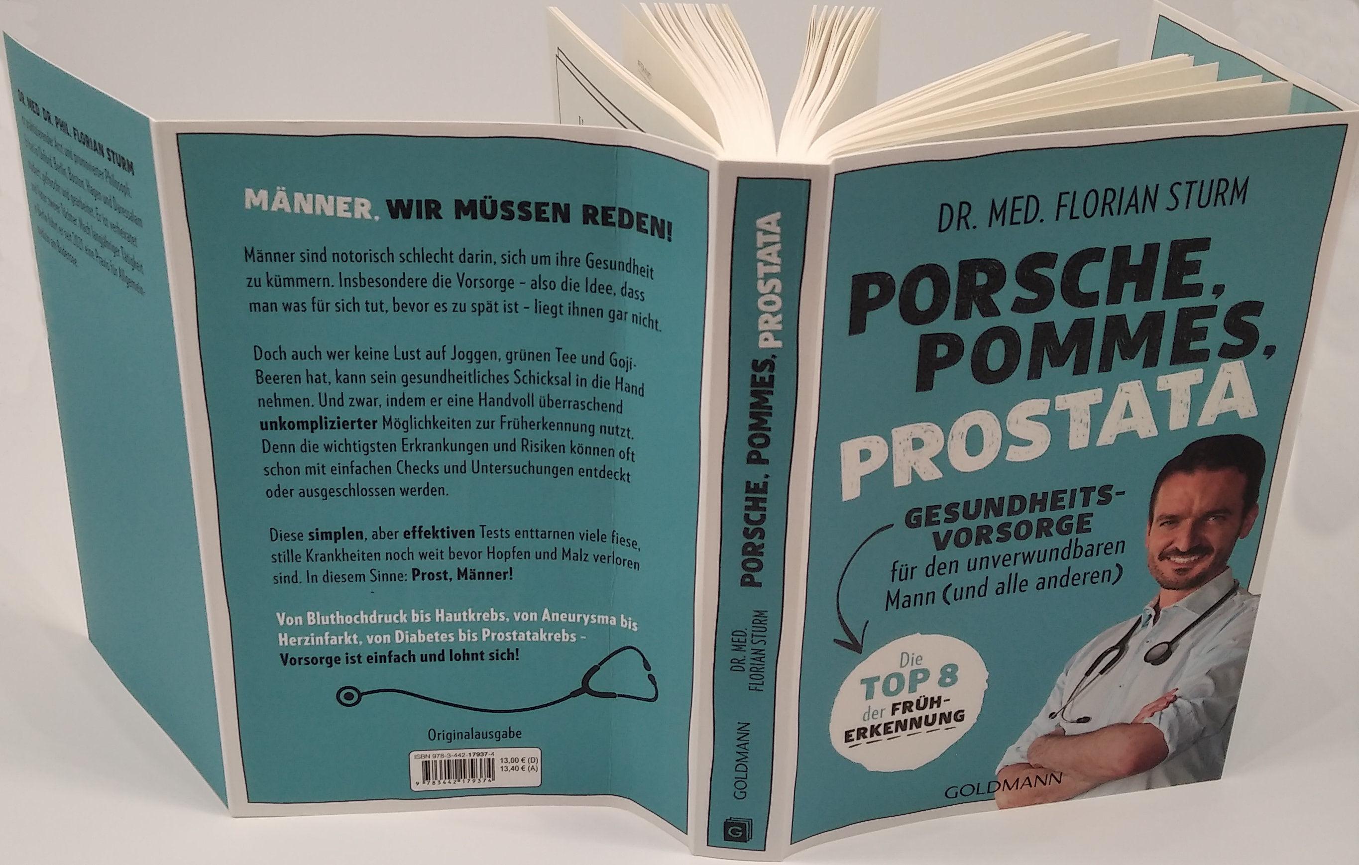 Beispielinhalt (Bild) Porsche, Pommes, Prostata - Gesundheitsvorsorge für den unverwundbaren Mann (und alle anderen)