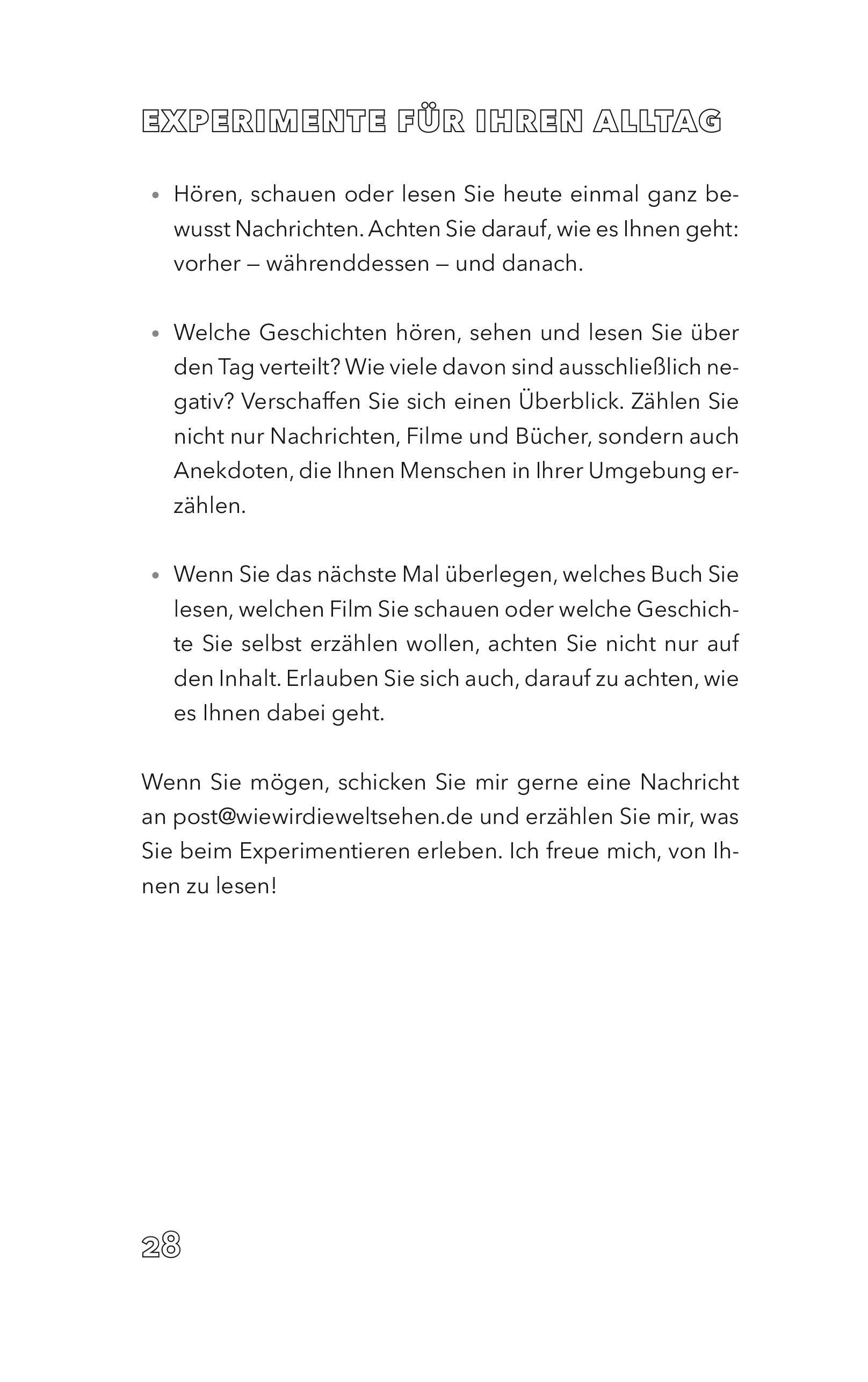 Beispielinhalt (Bild) Wie wir die Welt sehen