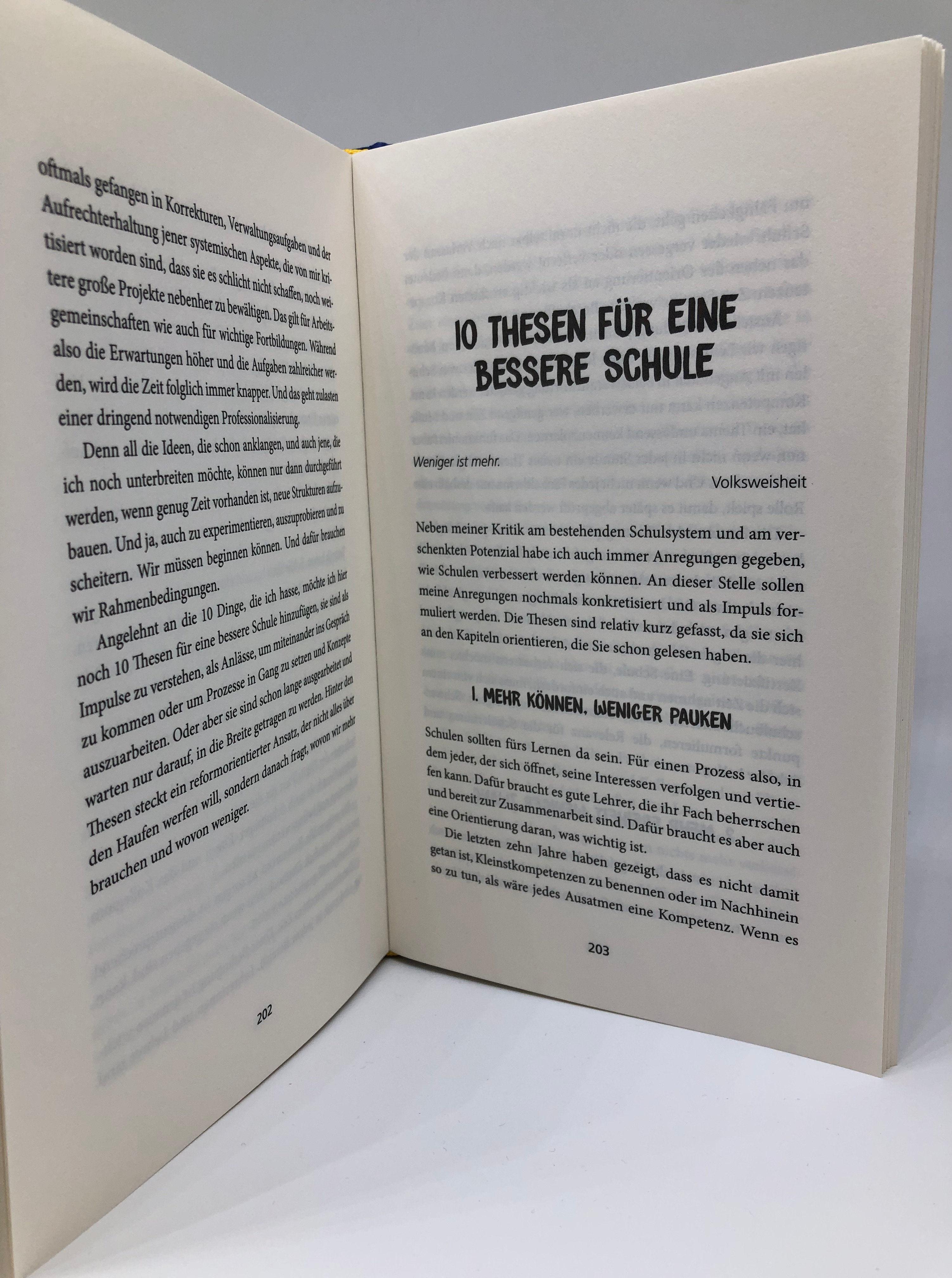 Beispielinhalt (Bild) Zehn Dinge, die ich an der Schule hasse