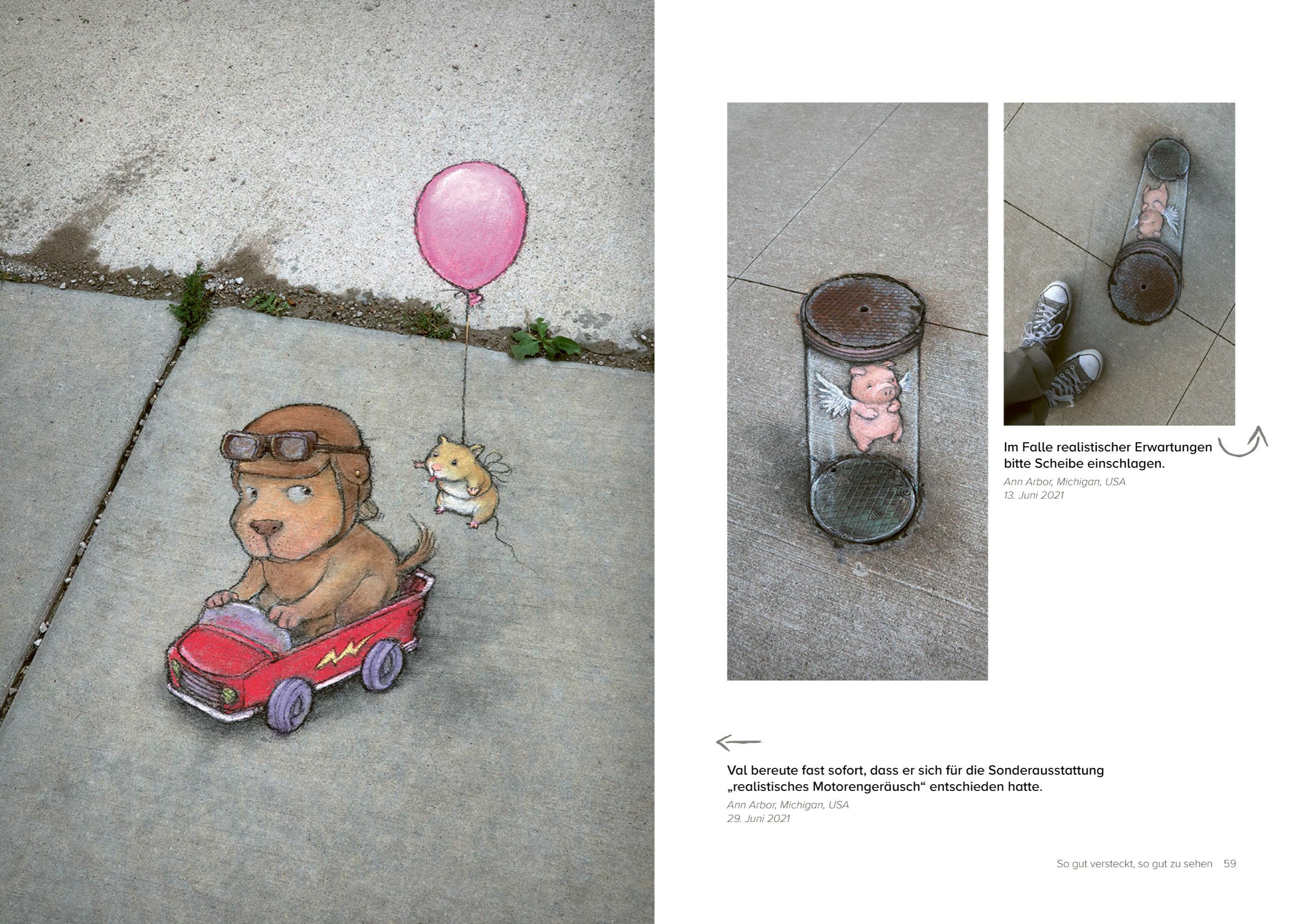 Beispielinhalt (Bild) David Zinn. Street Art