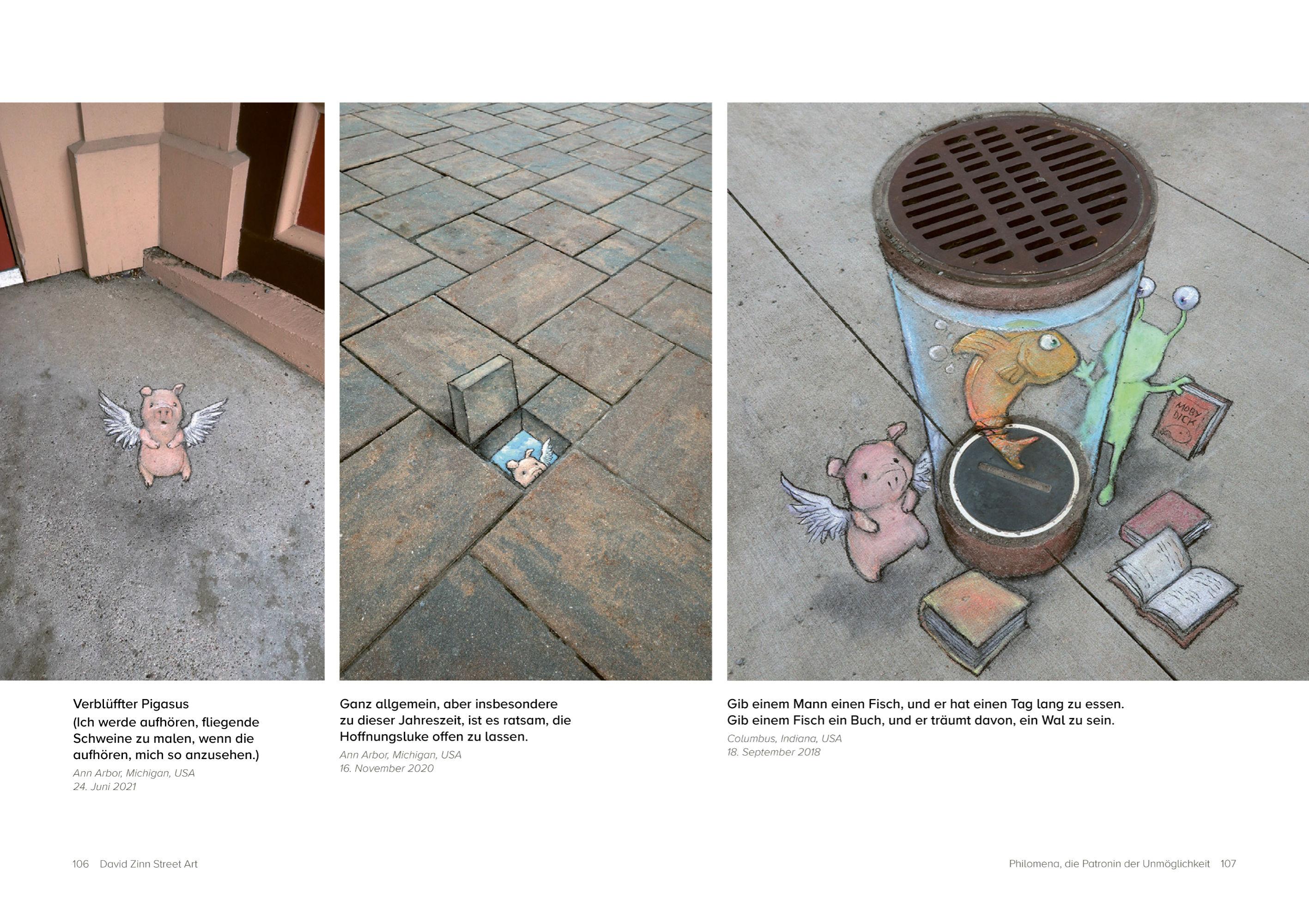 Beispielinhalt (Bild) David Zinn. Street Art