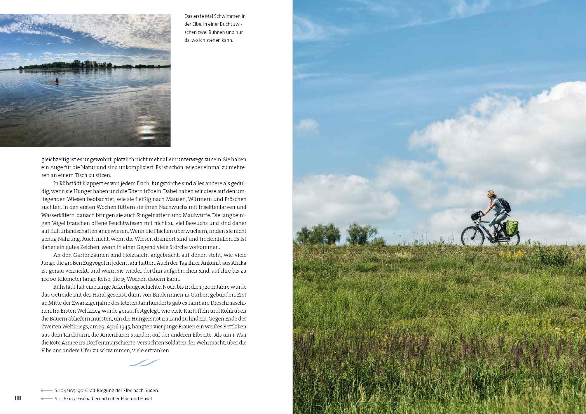 Beispielinhalt (Bild) Rad, Land, Fluss