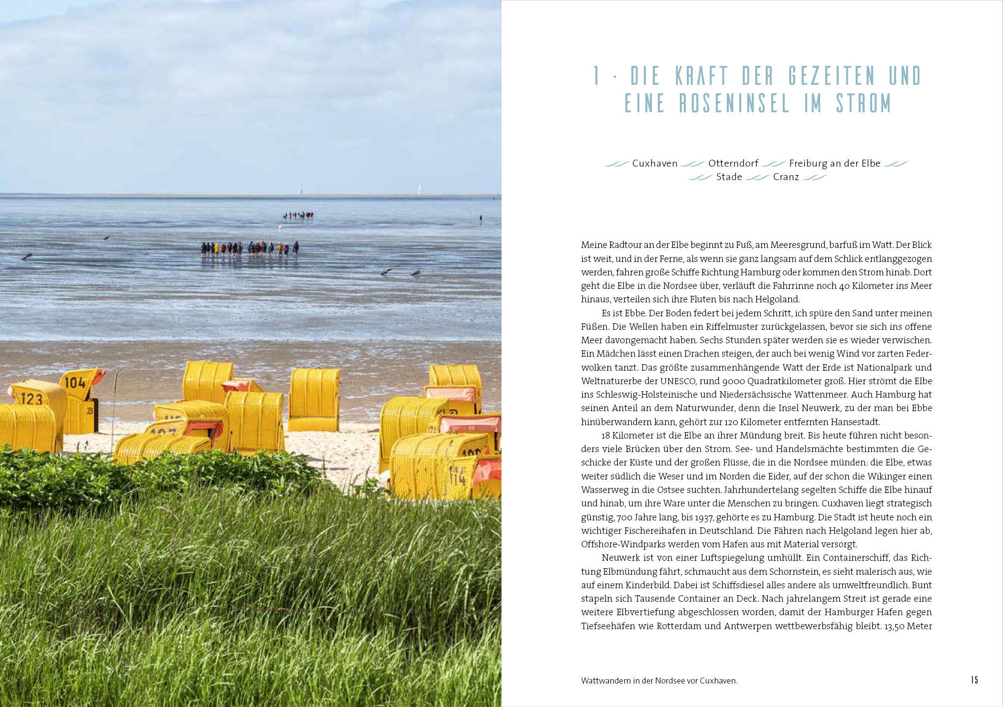 Beispielinhalt (Bild) Rad, Land, Fluss