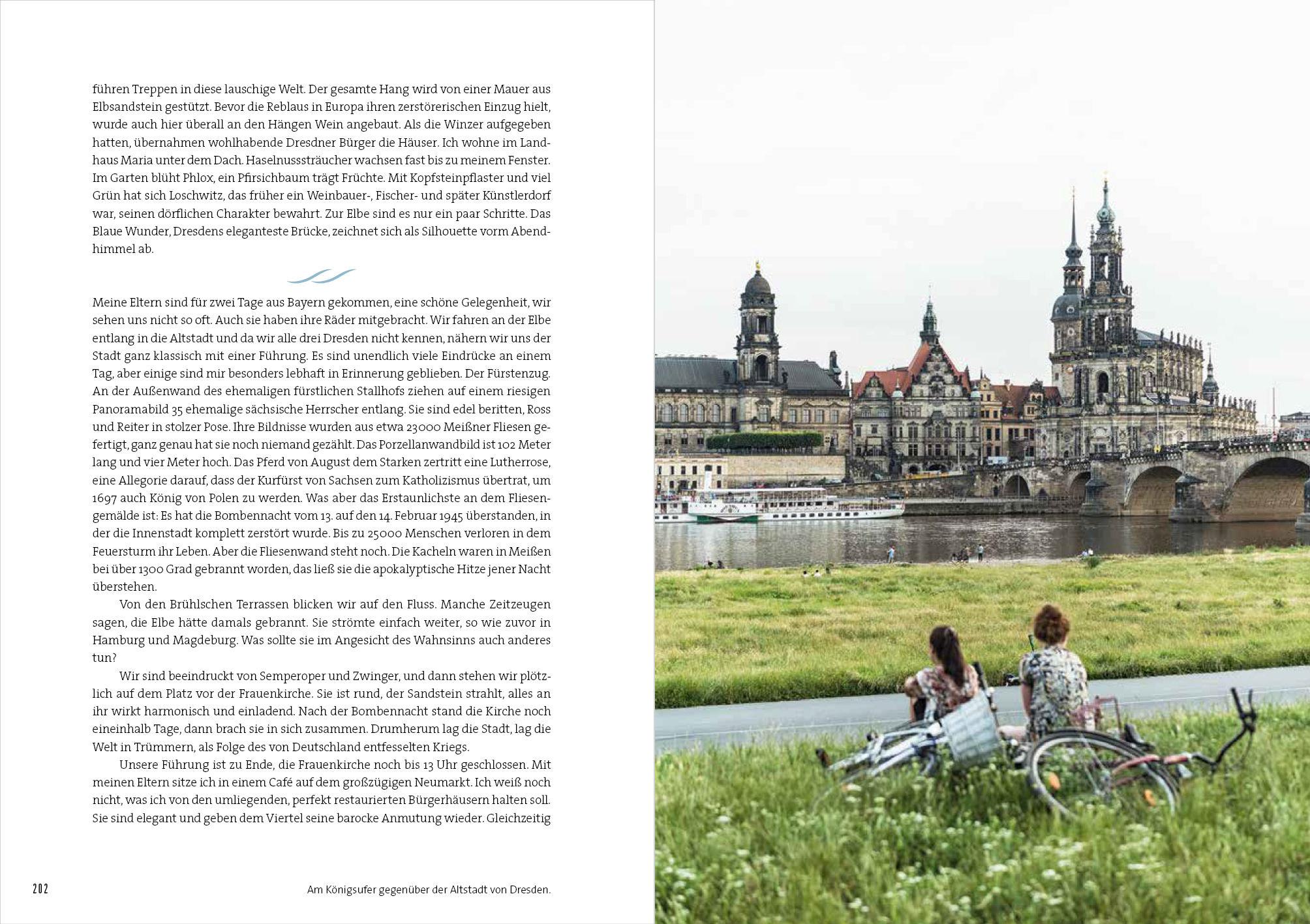 Beispielinhalt (Bild) Rad, Land, Fluss