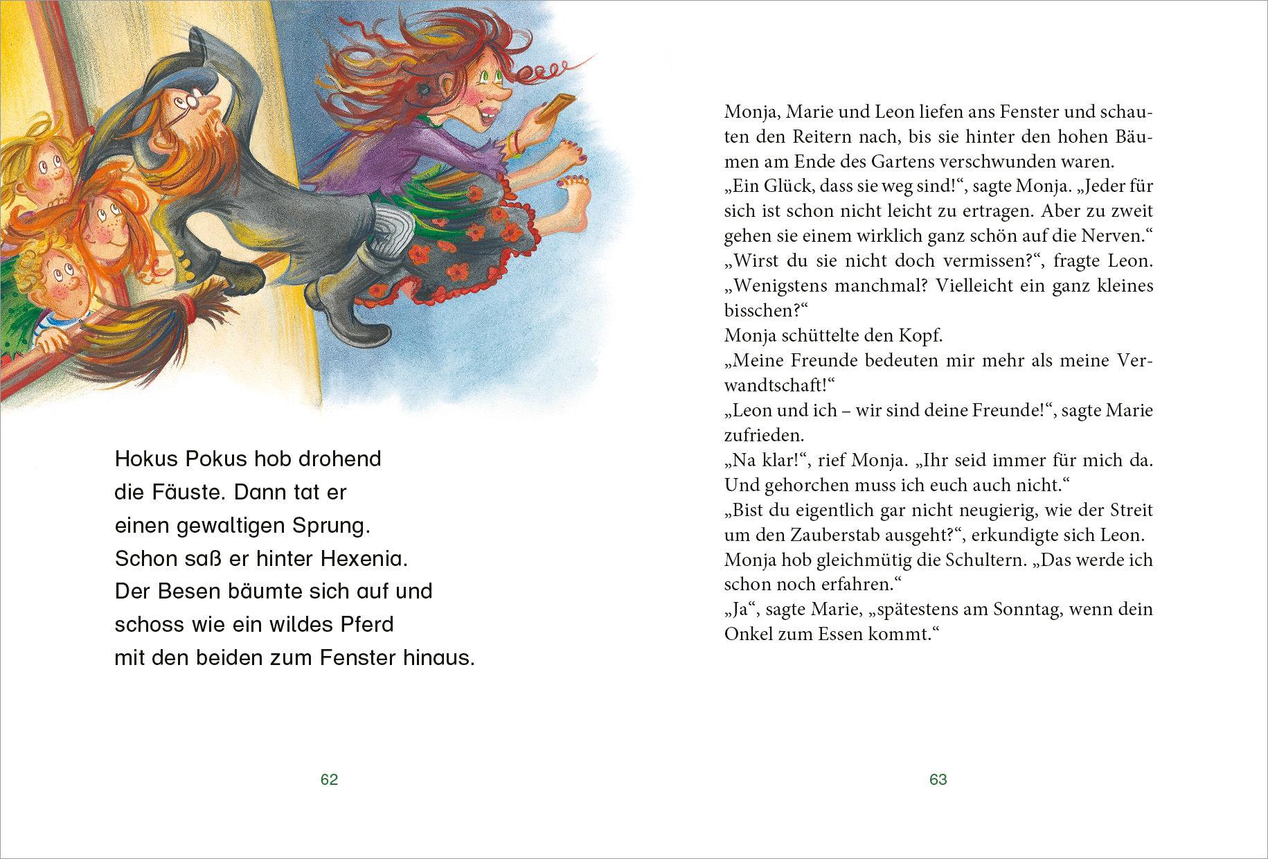 Beispielinhalt (Bild) Erst ich ein Stück, dann du - Monja Mondstein - Aufregung im Hexenhaus