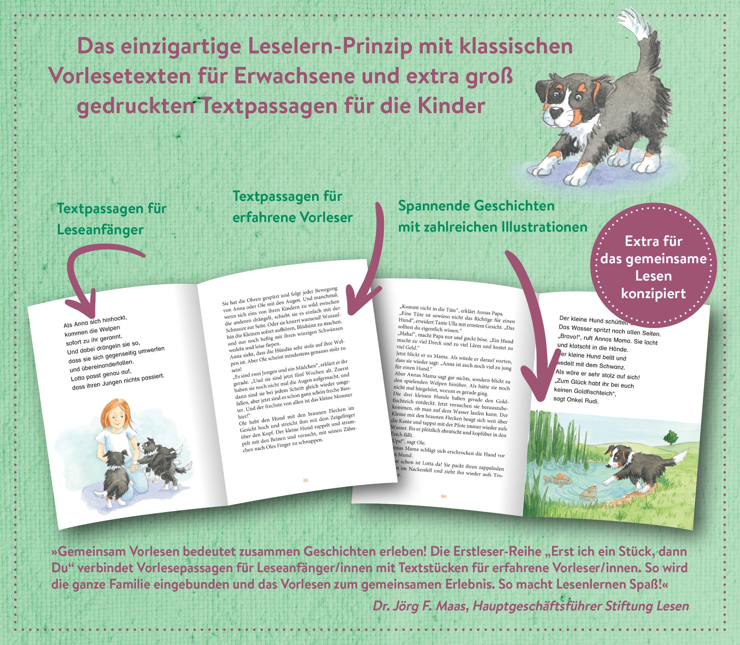 Beispielinhalt (Bild) Erst ich ein Stück, dann du - Monja Mondstein - Aufregung im Hexenhaus