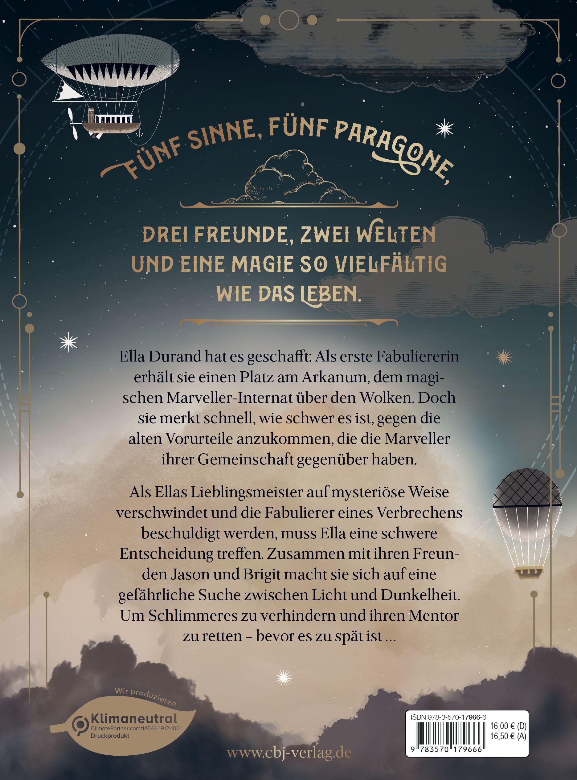 Beispielinhalt (Bild) Die Marveller - Magie aus Licht und Dunkelheit - Das gefährliche erste Jahr