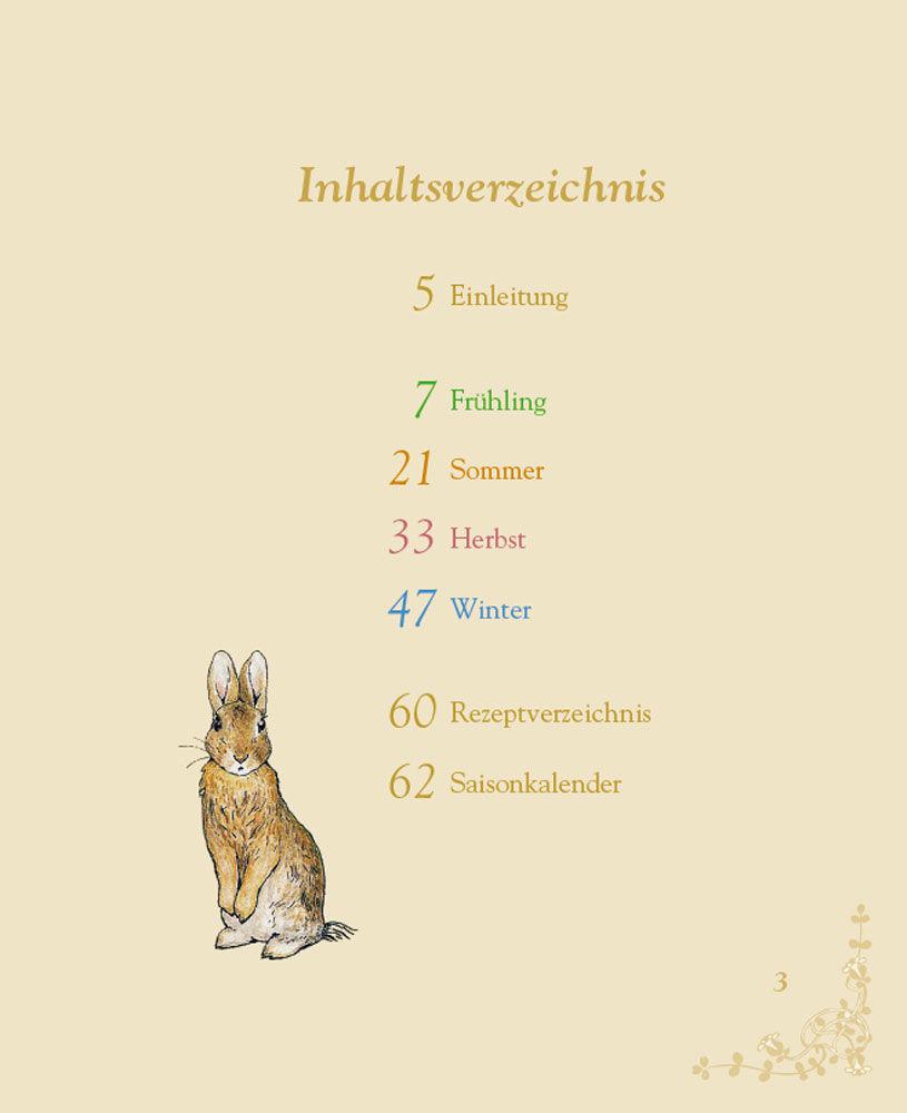 Beispielinhalt (Bild) Beatrix Potter: Mein großes Peter-Hase-Kochbuch