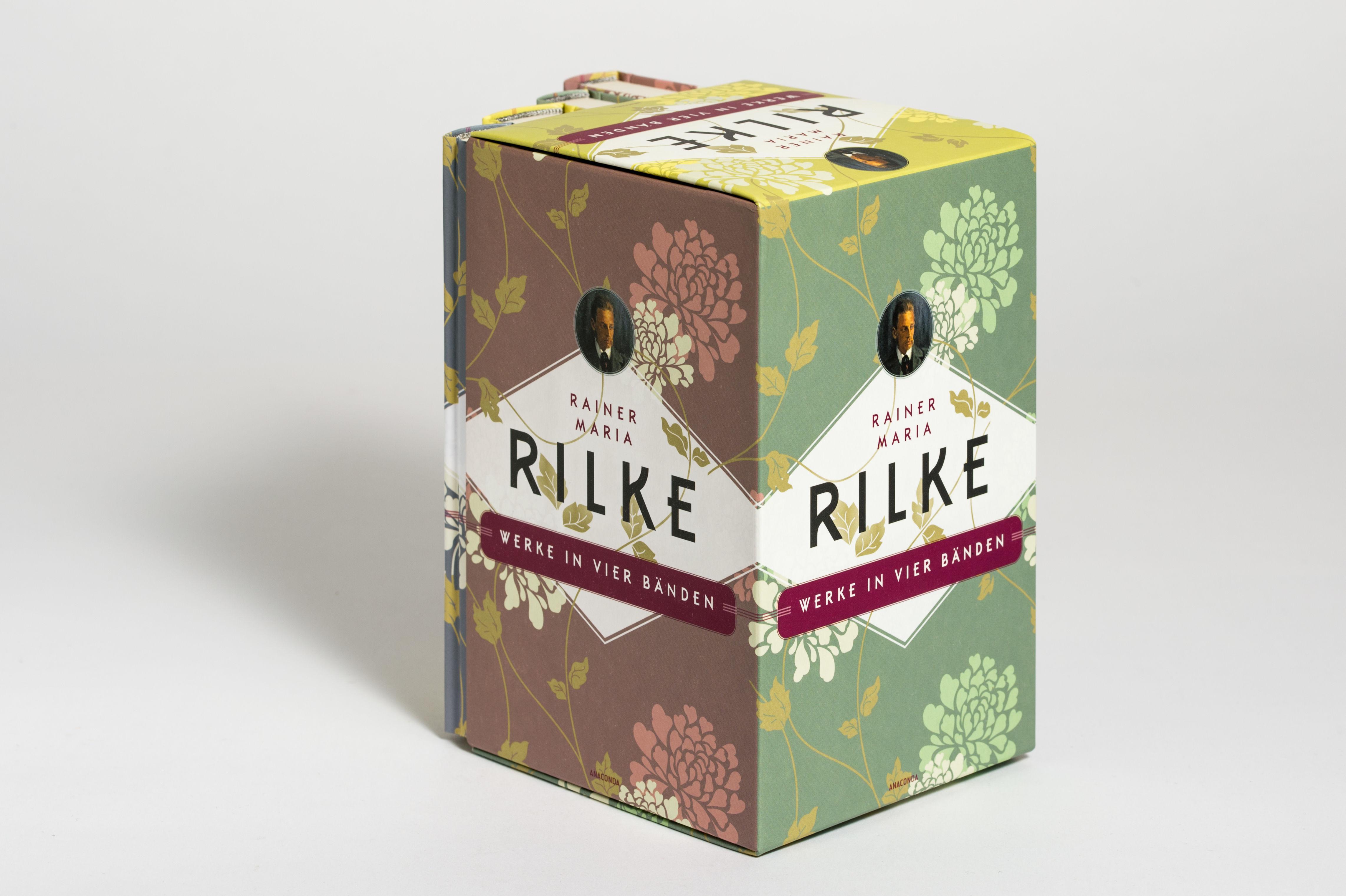 Beispielinhalt (Bild) Rainer Maria Rilke, Werke in vier Bänden (Gedichte I - Gedichte II - Erzählende Prosa - Schriften) (4 Bände im Schuber)