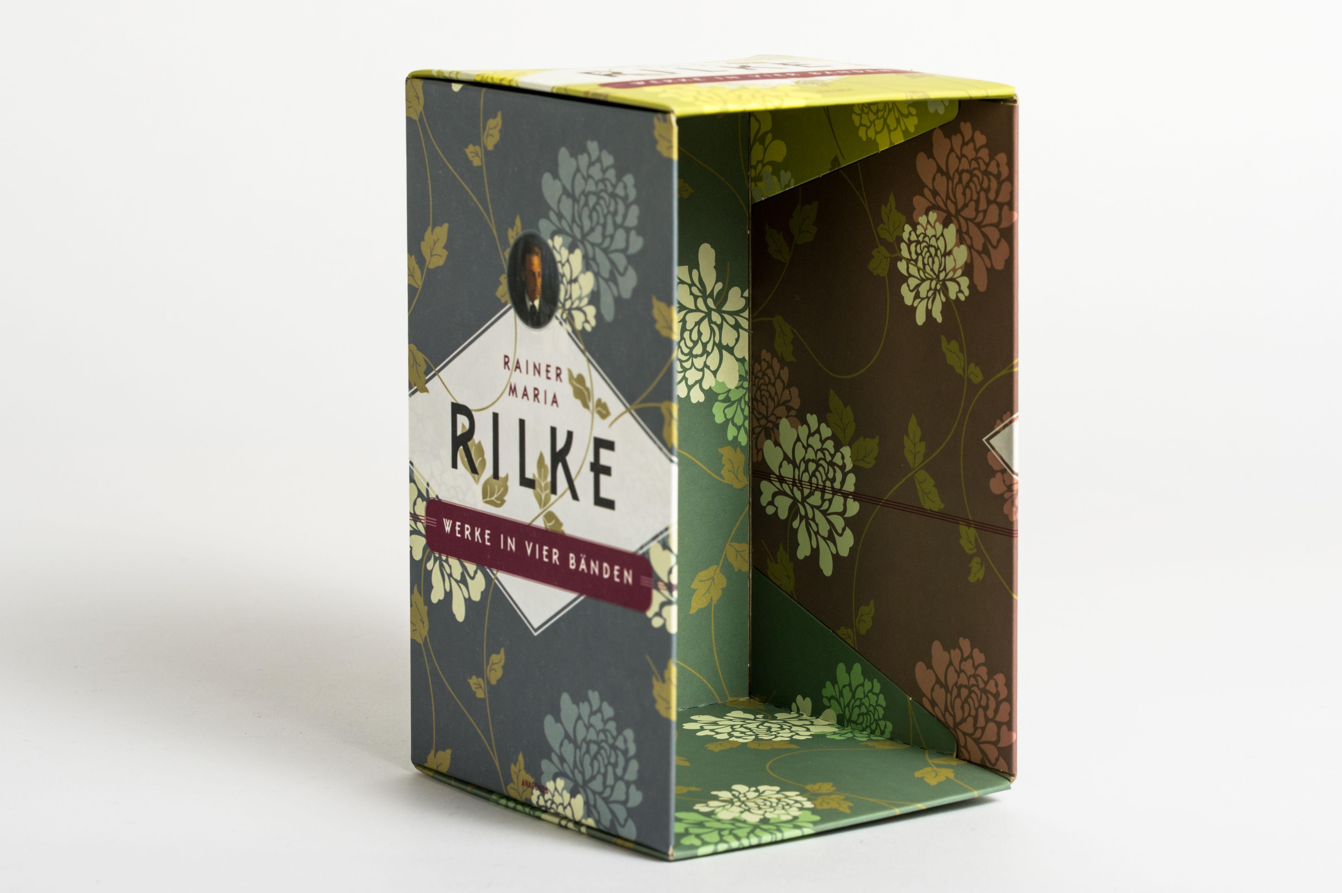 Beispielinhalt (Bild) Rainer Maria Rilke, Werke in vier Bänden (Gedichte I - Gedichte II - Erzählende Prosa - Schriften) (4 Bände im Schuber)
