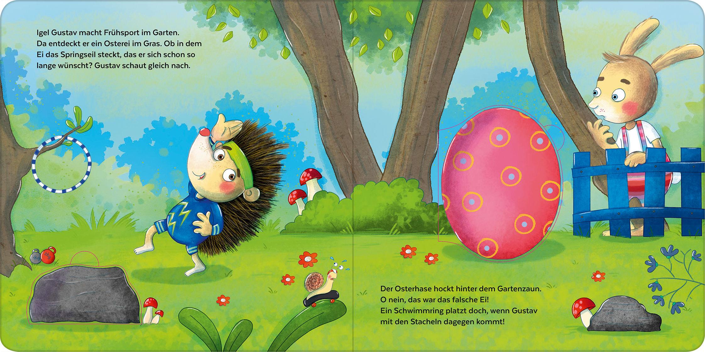 Beispielinhalt (Bild) Ei, Ei, Ei - Vertauscherei! - Wem gehört das Osterei?