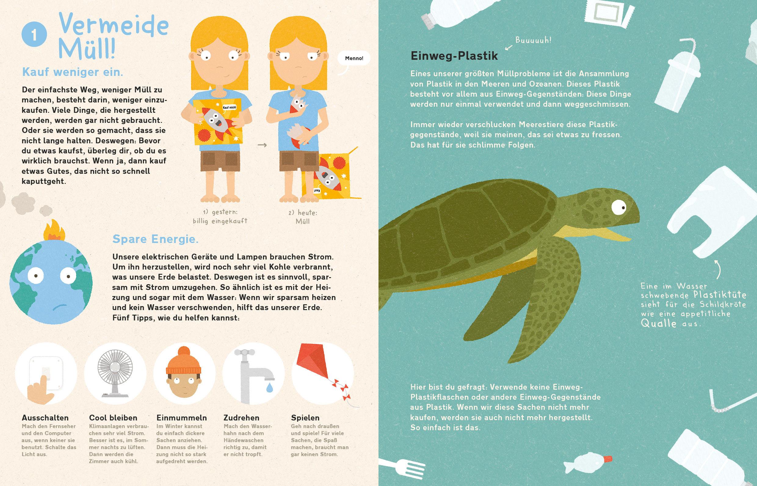 Beispielinhalt (Bild) Unsere Erde braucht dich! - Was du tun kannst, um Müll zu vermeiden