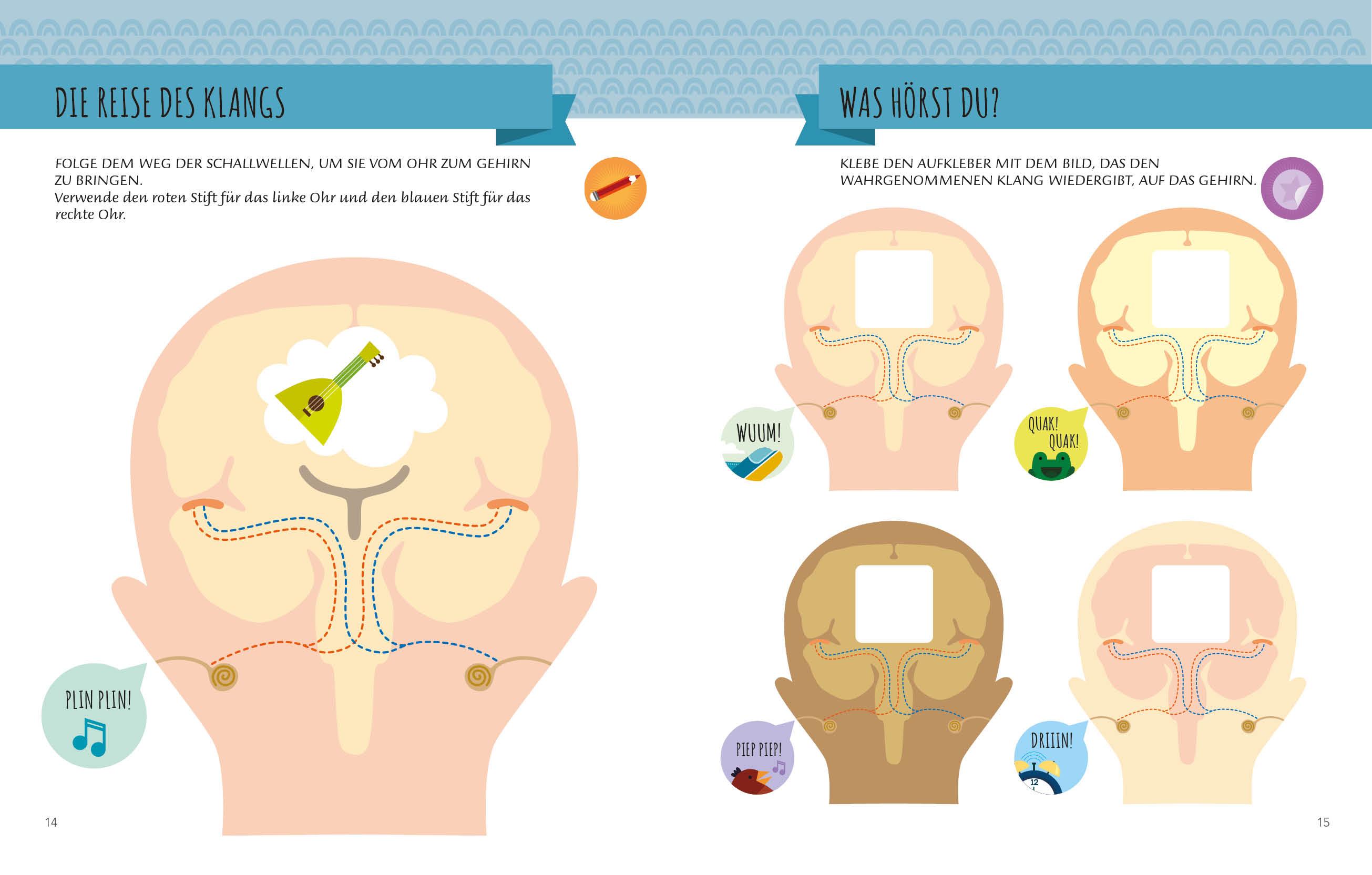 Beispielinhalt (Bild) Mein erstes Buch: Die fünf Sinne