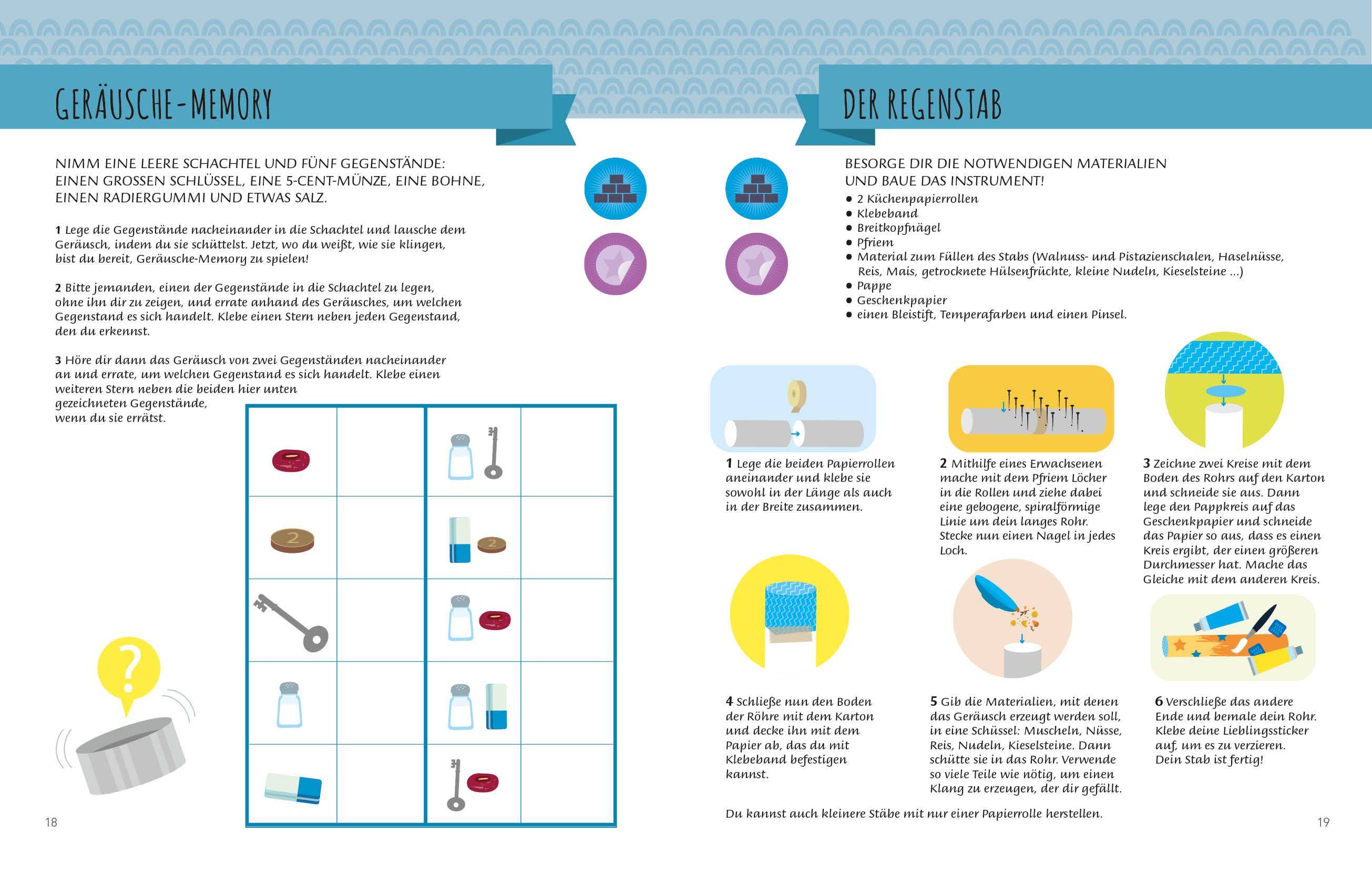Beispielinhalt (Bild) Mein erstes Buch: Die fünf Sinne