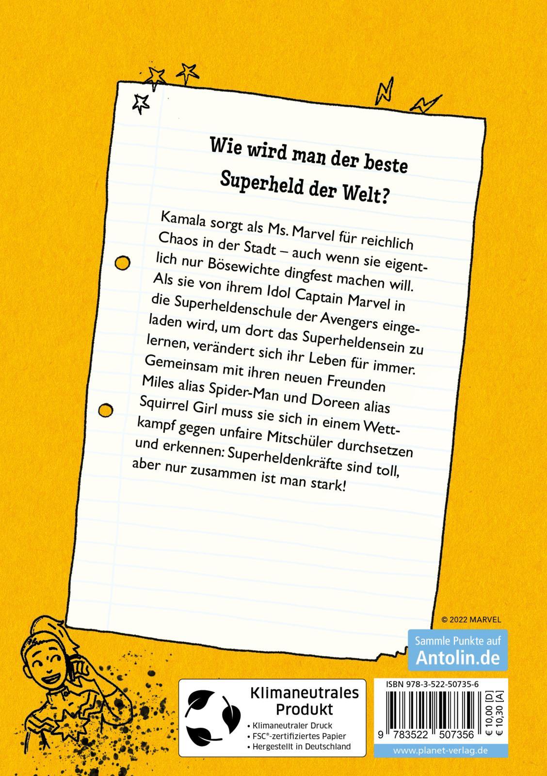 Rückseitencover Avengers 1: Willkommen in der Superheldenschule