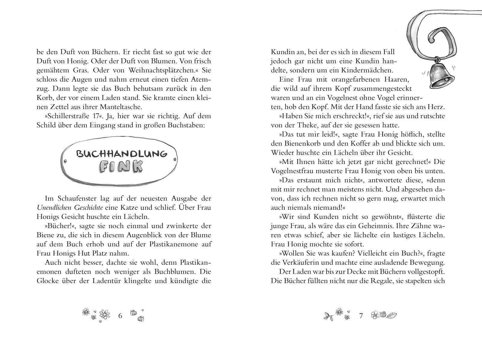 Beispielinhalt (Bild) Frau Honig und die Magie der Worte