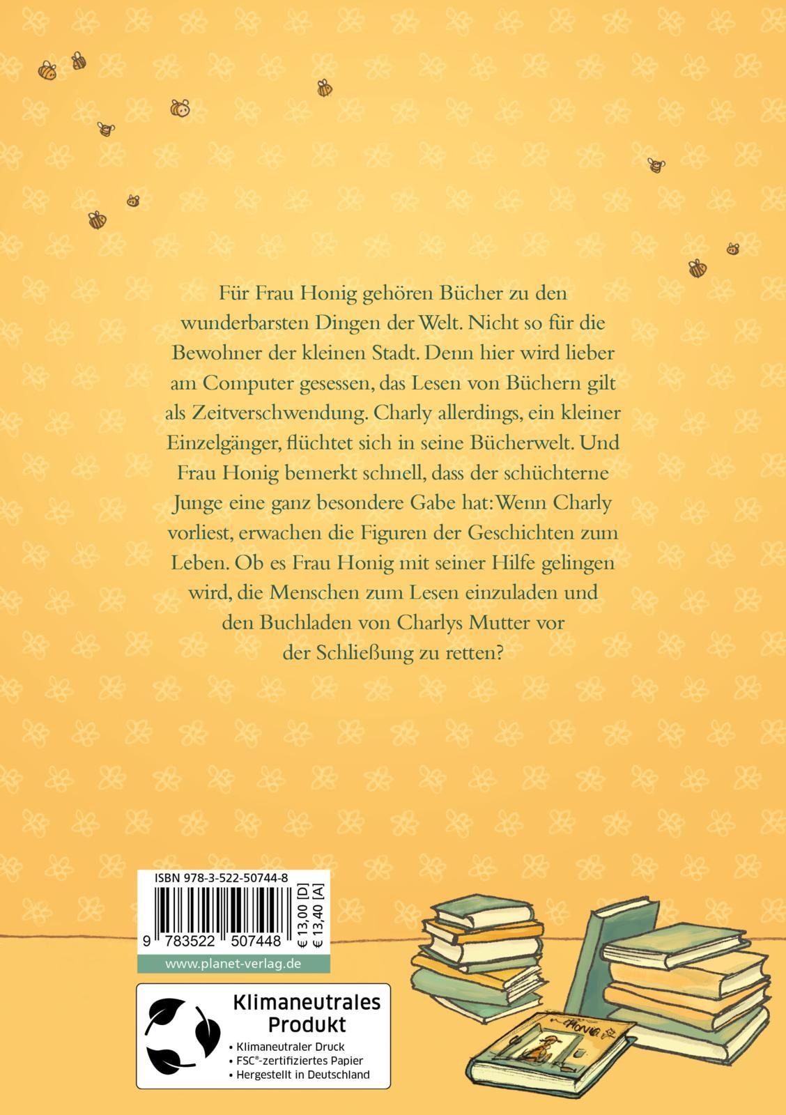 Rückseitencover Frau Honig und die Magie der Worte