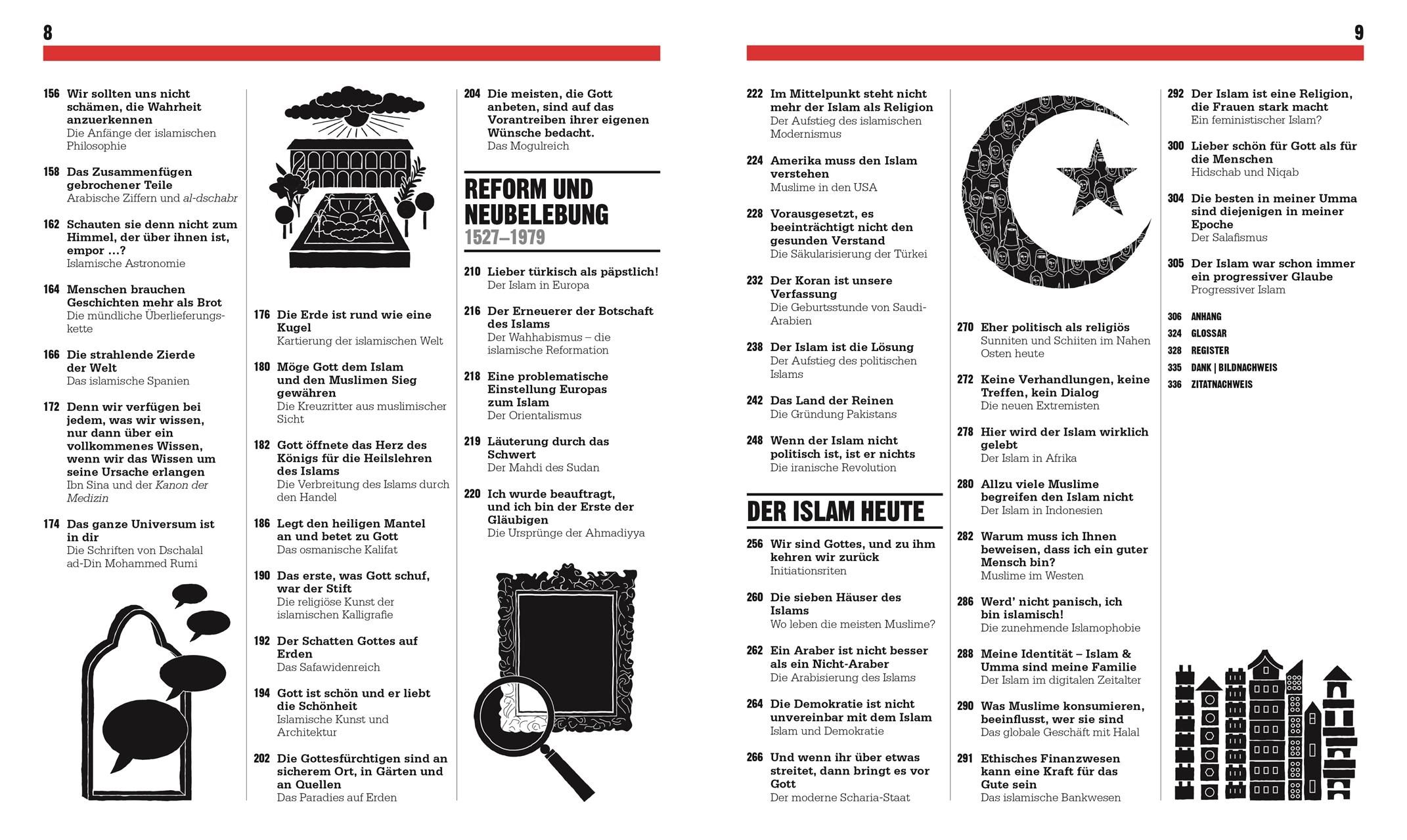 Beispielinhalt (Bild) Big Ideas. Das Islam-Buch