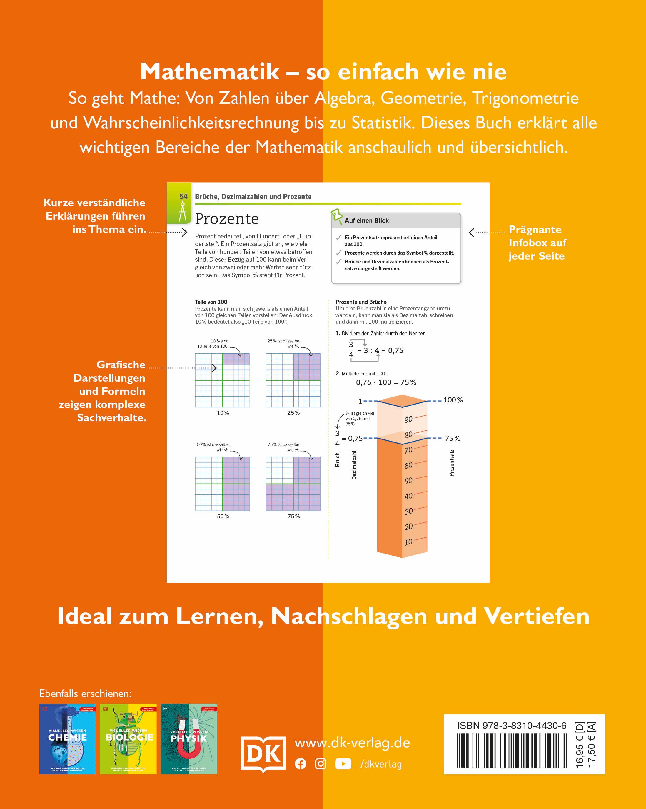 Rückseitencover Visuelles Wissen. Mathematik