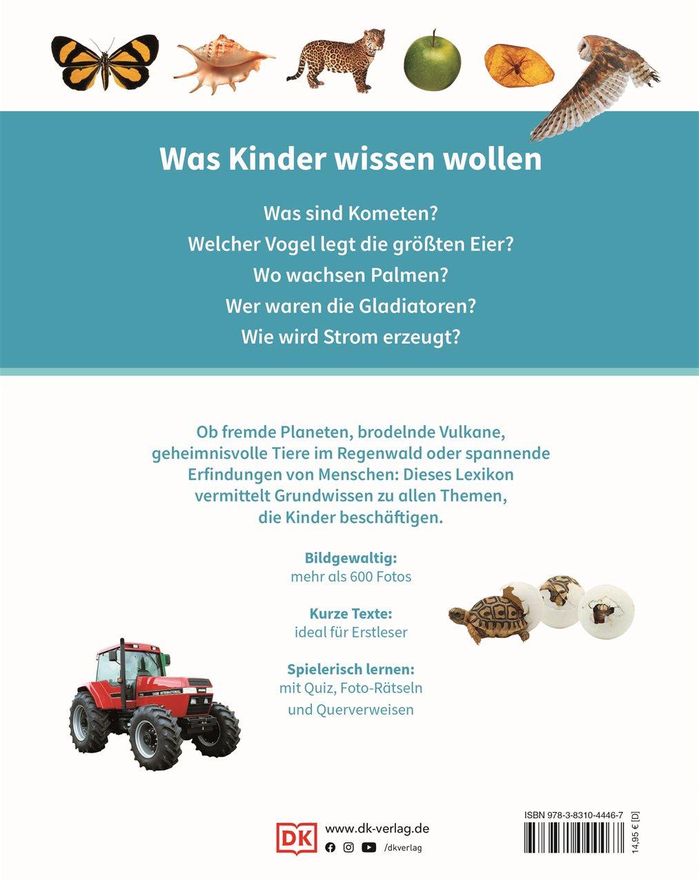 Rückseitencover DK Kinderlexikon. Mein erstes Lexikon