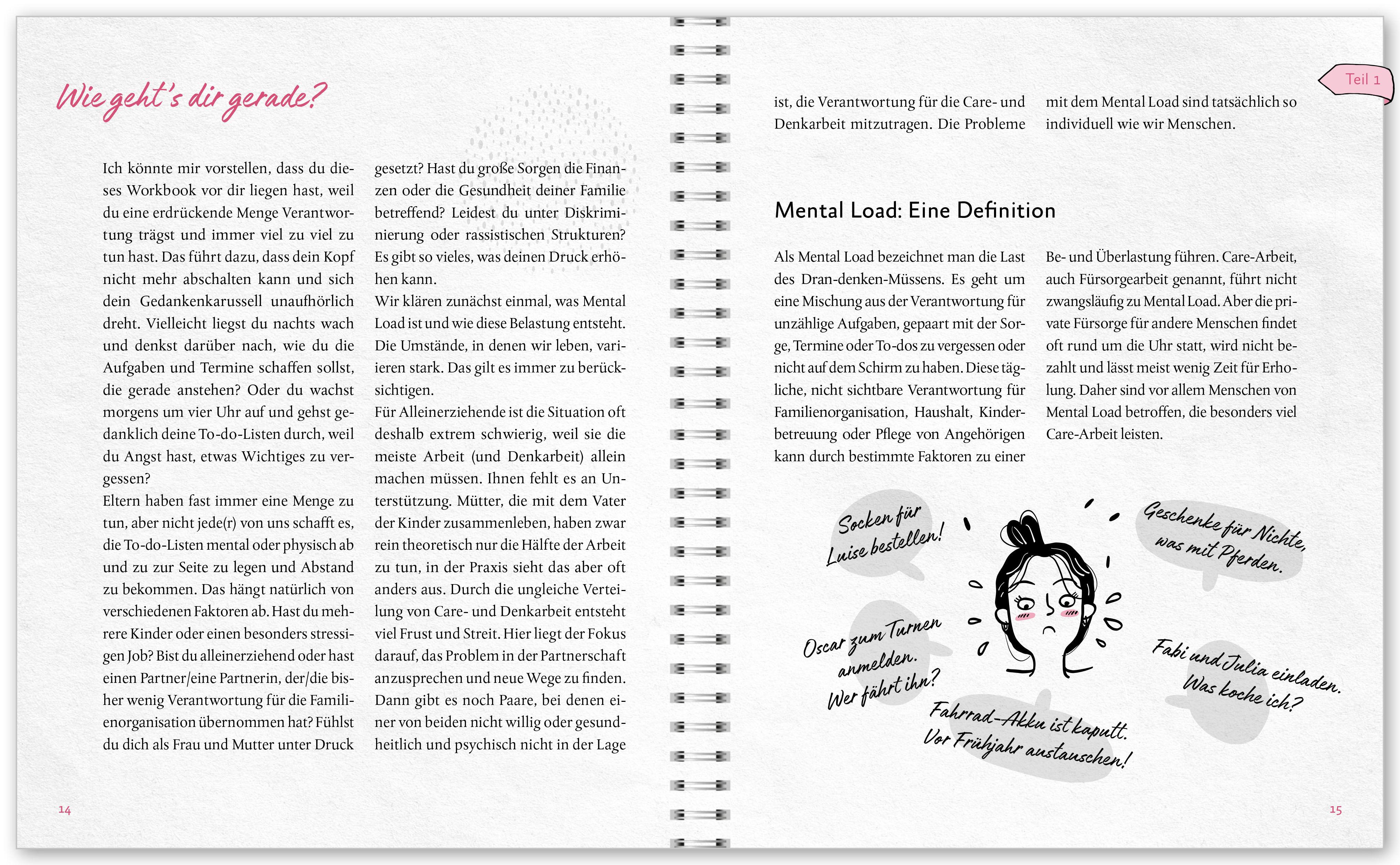 Beispielinhalt (Bild) Dein Workbook: Die Frau fürs Leben ist nicht das Mädchen für alles