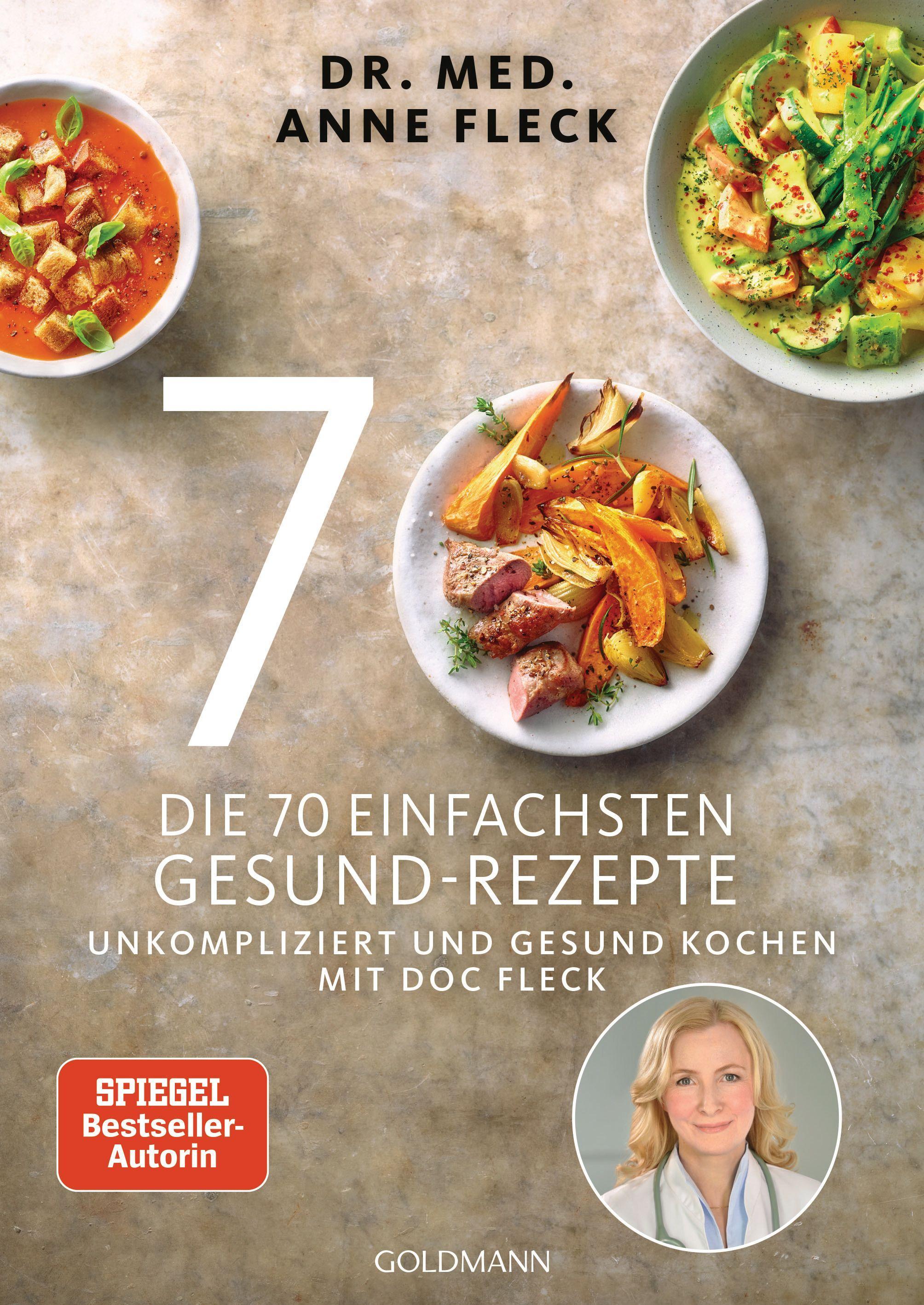 Vorderes Coverbild Die 70 einfachsten Gesund-Rezepte