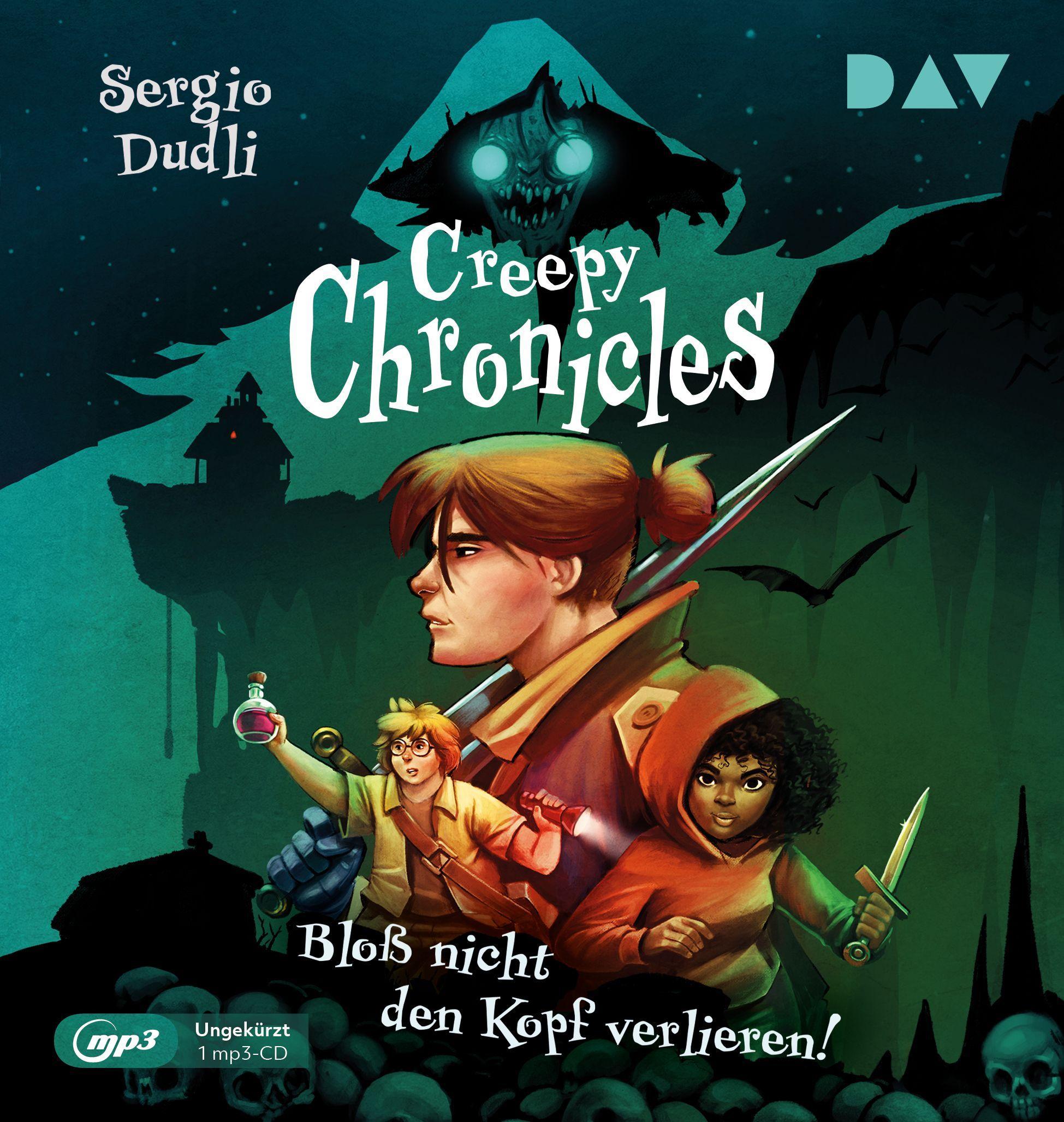 Vorderes Coverbild Creepy Chronicles 01. Bloß nicht den Kopf verlieren!