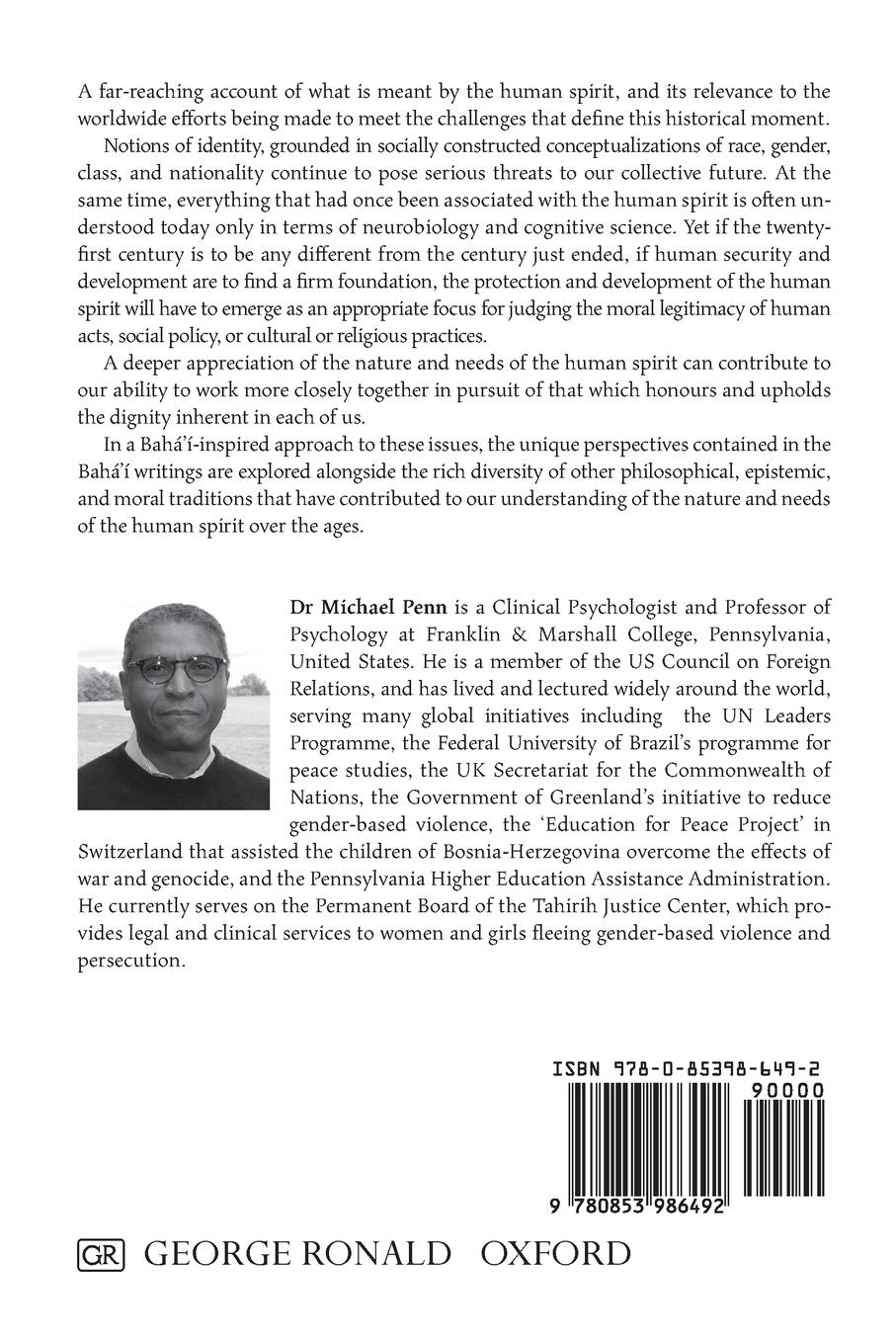 Rückseitencover Our Common Humanity  - Reflections on the Reclamation  of the Human Spirit