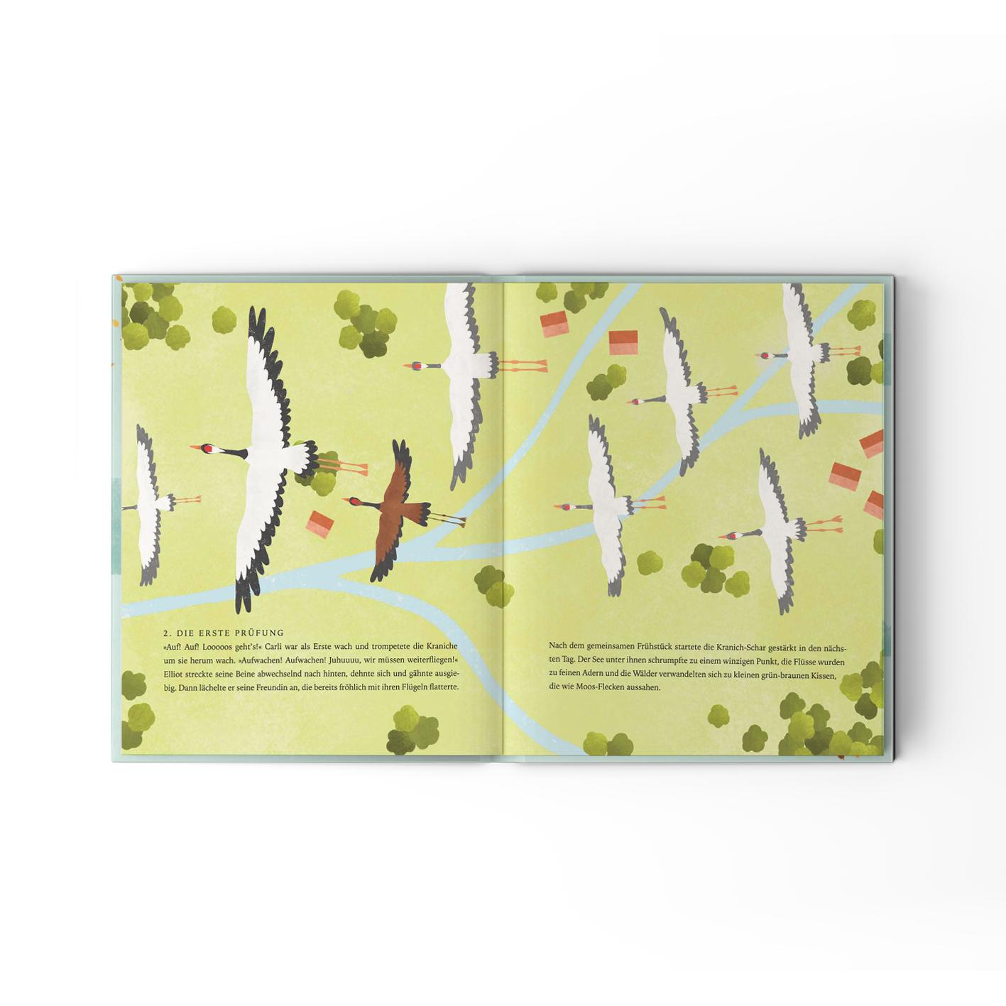 Beispielinhalt (Bild) Carli und Elliot auf ihrer abenteuerlichen Reise in den Süden