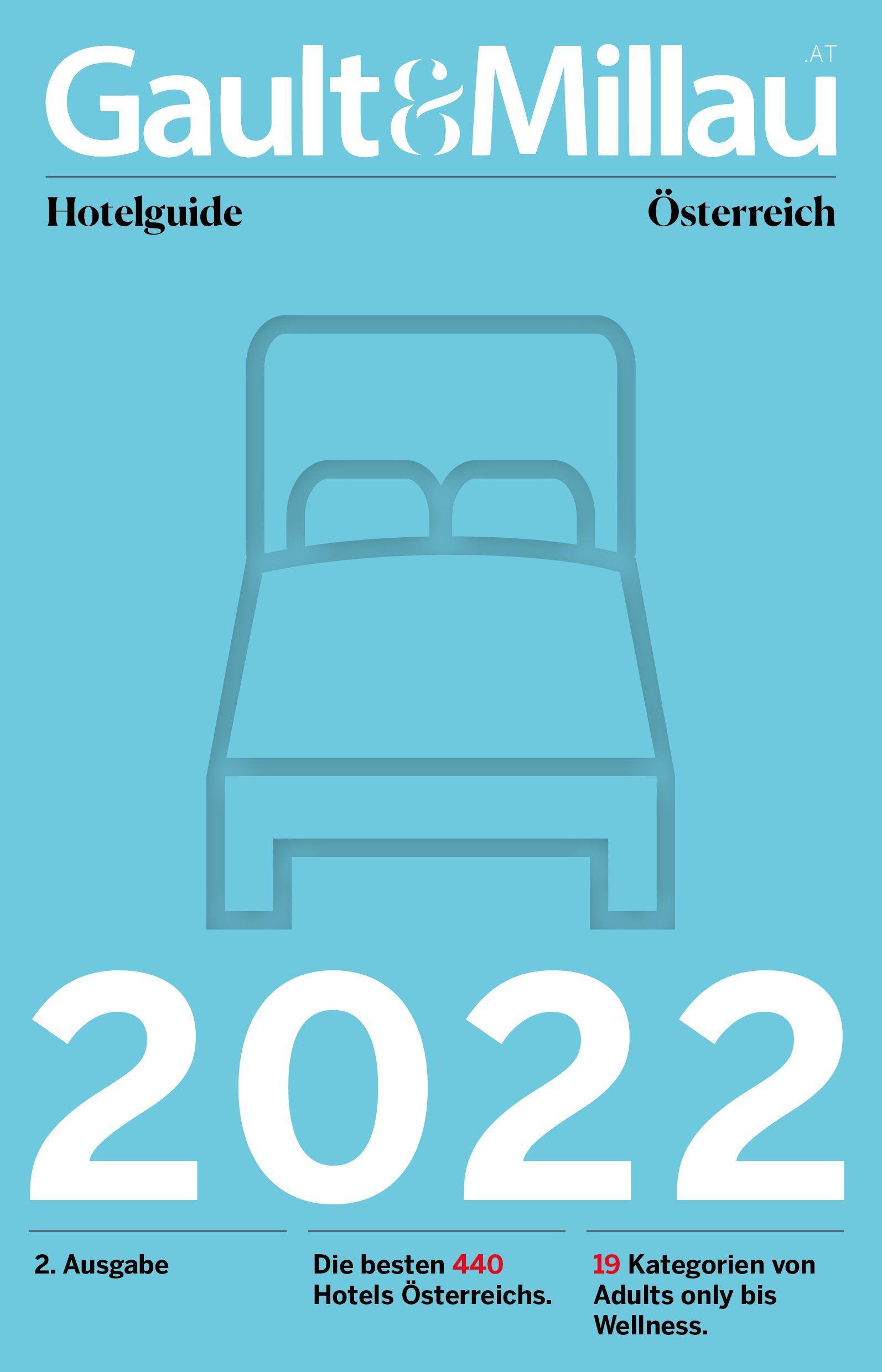 Vorderes Coverbild Gault&Millau Hotelguide 2022