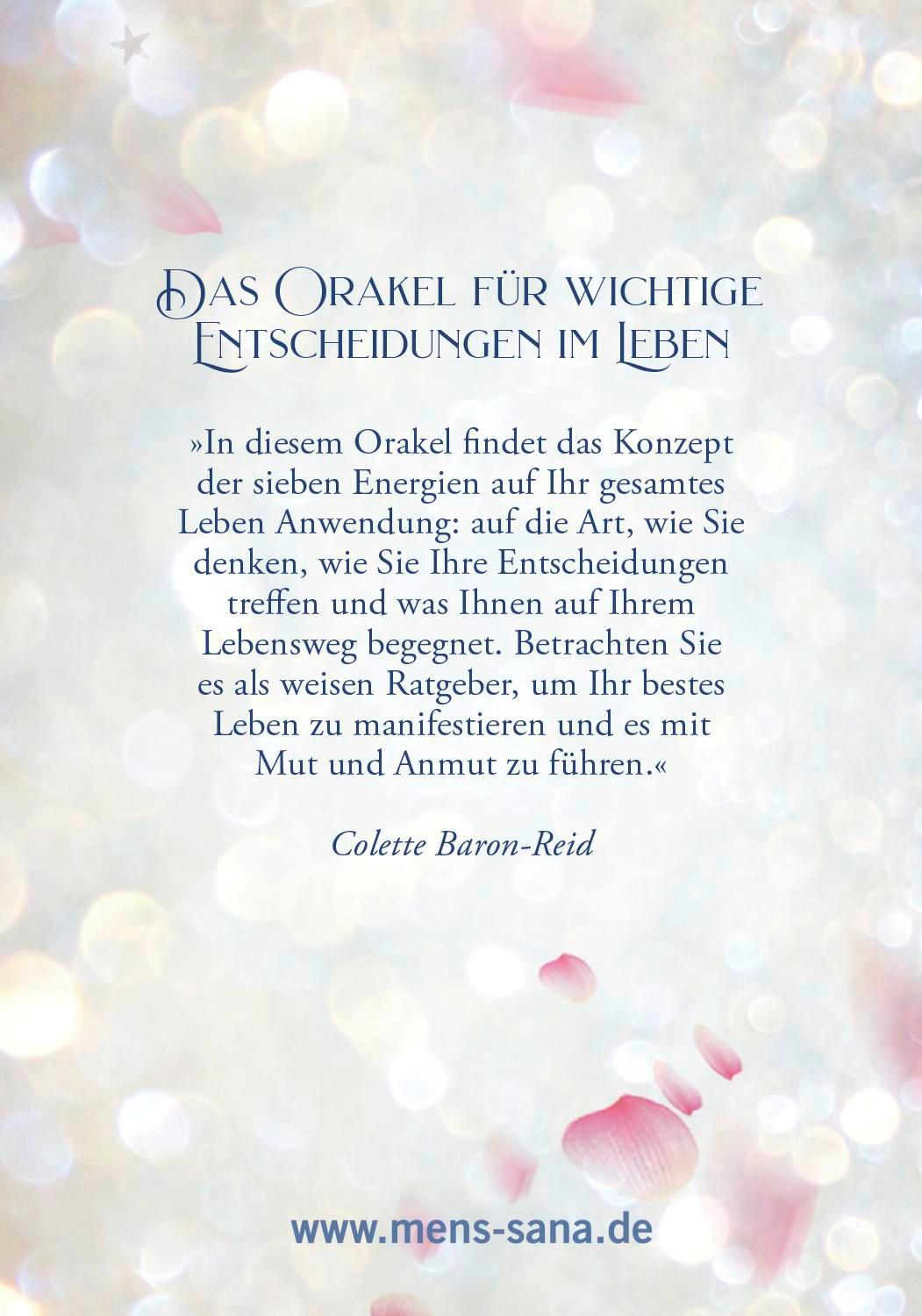 Rückseitencover Das Orakel der 7 Energien