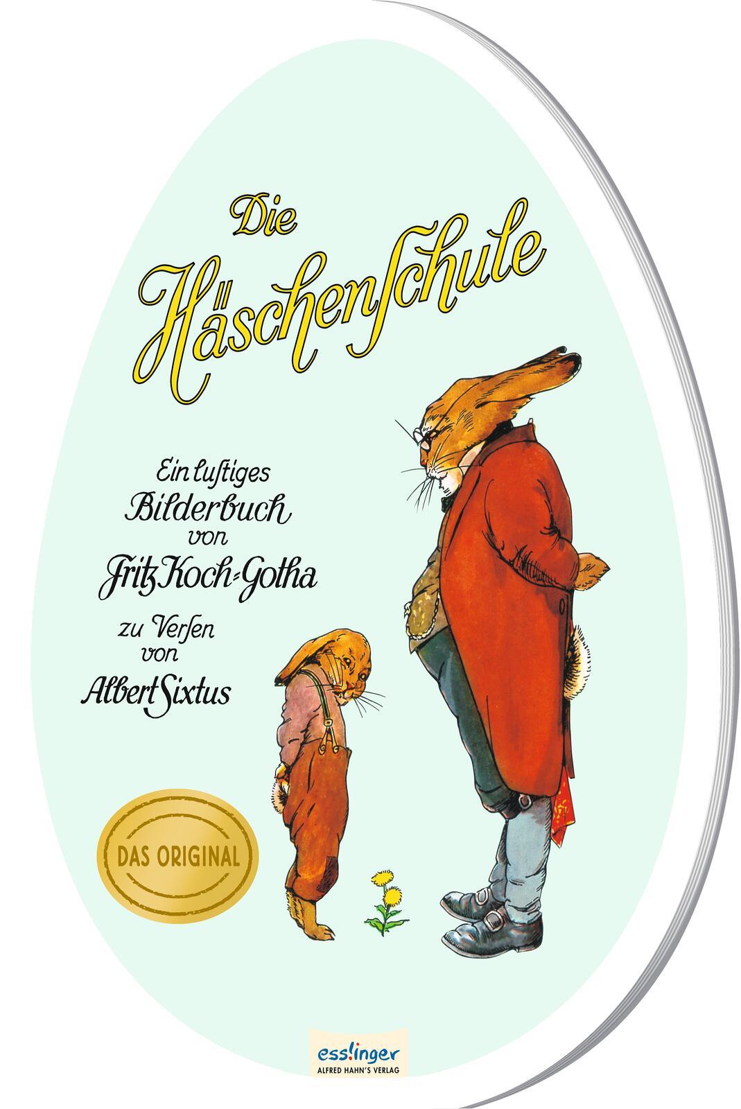 Vorderes Coverbild Die Häschenschule: Großes Pappbilderbuch in Ei-Form