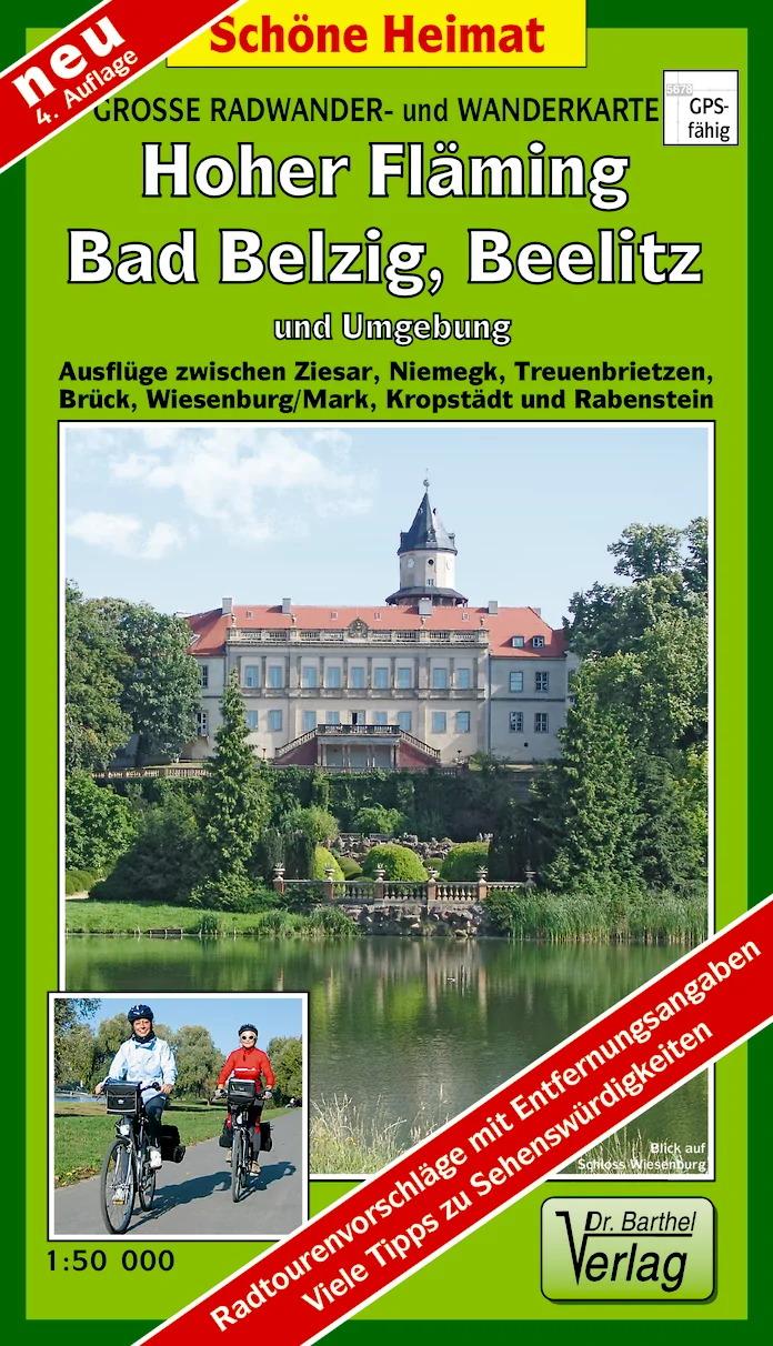 Vorderes Coverbild Große Radwander- und Wanderkarte Hoher Fläming, Bad Belzig, Beelitz und Umgebung 1 : 50 000