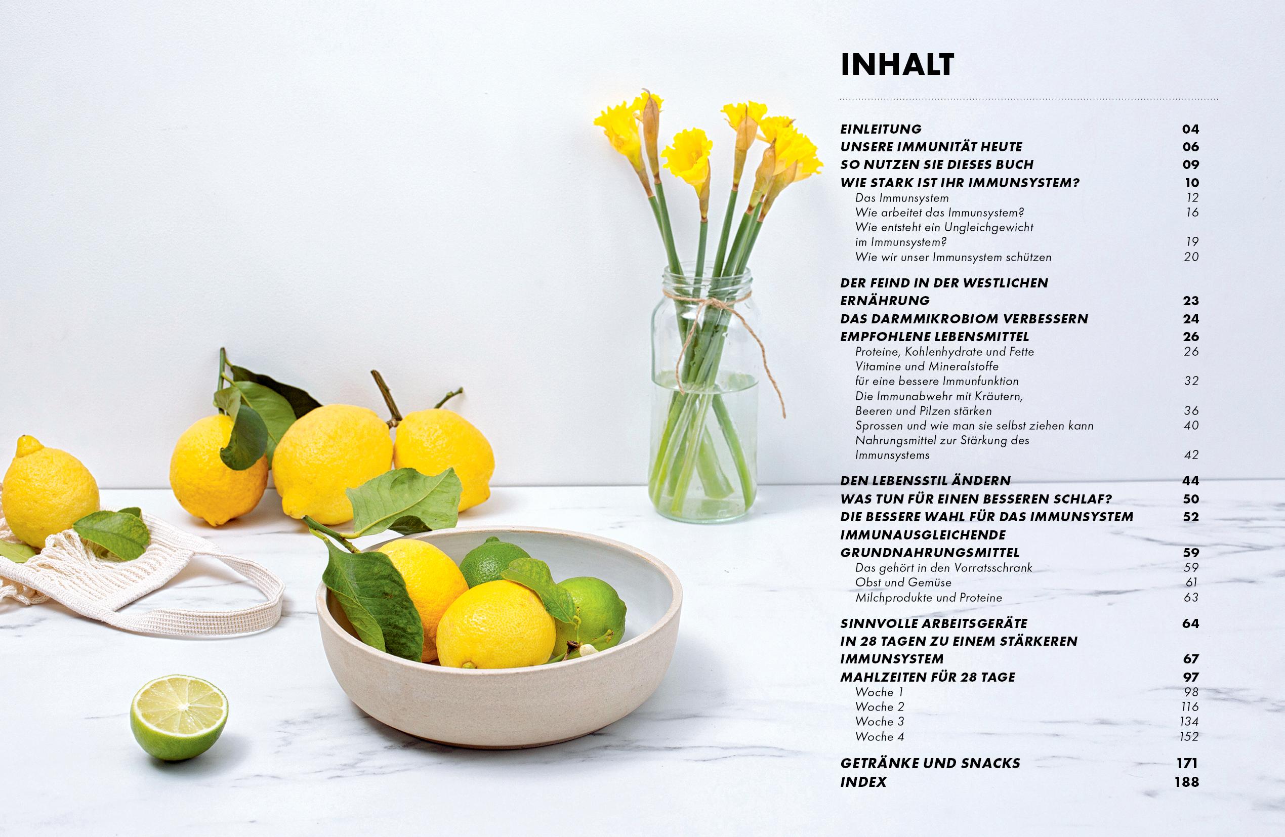 Beispielinhalt (Bild) Das Kochbuch fürs Immunsystem