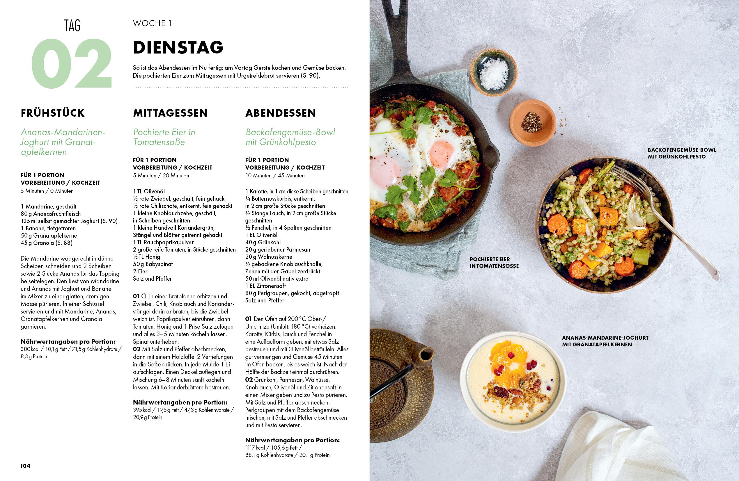 Beispielinhalt (Bild) Das Kochbuch fürs Immunsystem