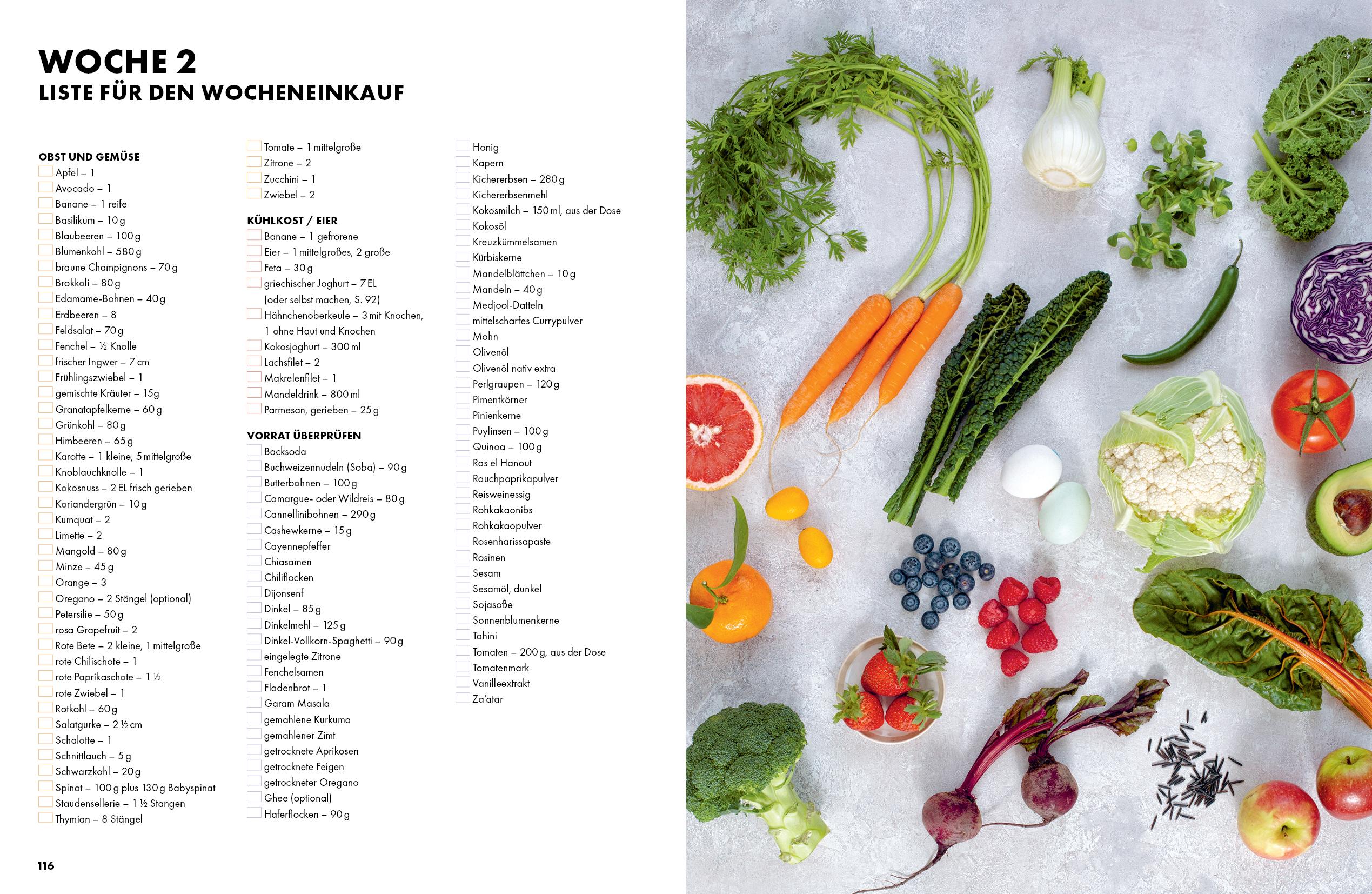 Beispielinhalt (Bild) Das Kochbuch fürs Immunsystem